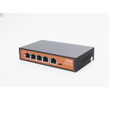 Extensor PoE / Entrada hasta 90 W / 4 puertos Gigabit PoE salida 802.3 af/at / Extensor PoE hasta 250 m / No administrable 