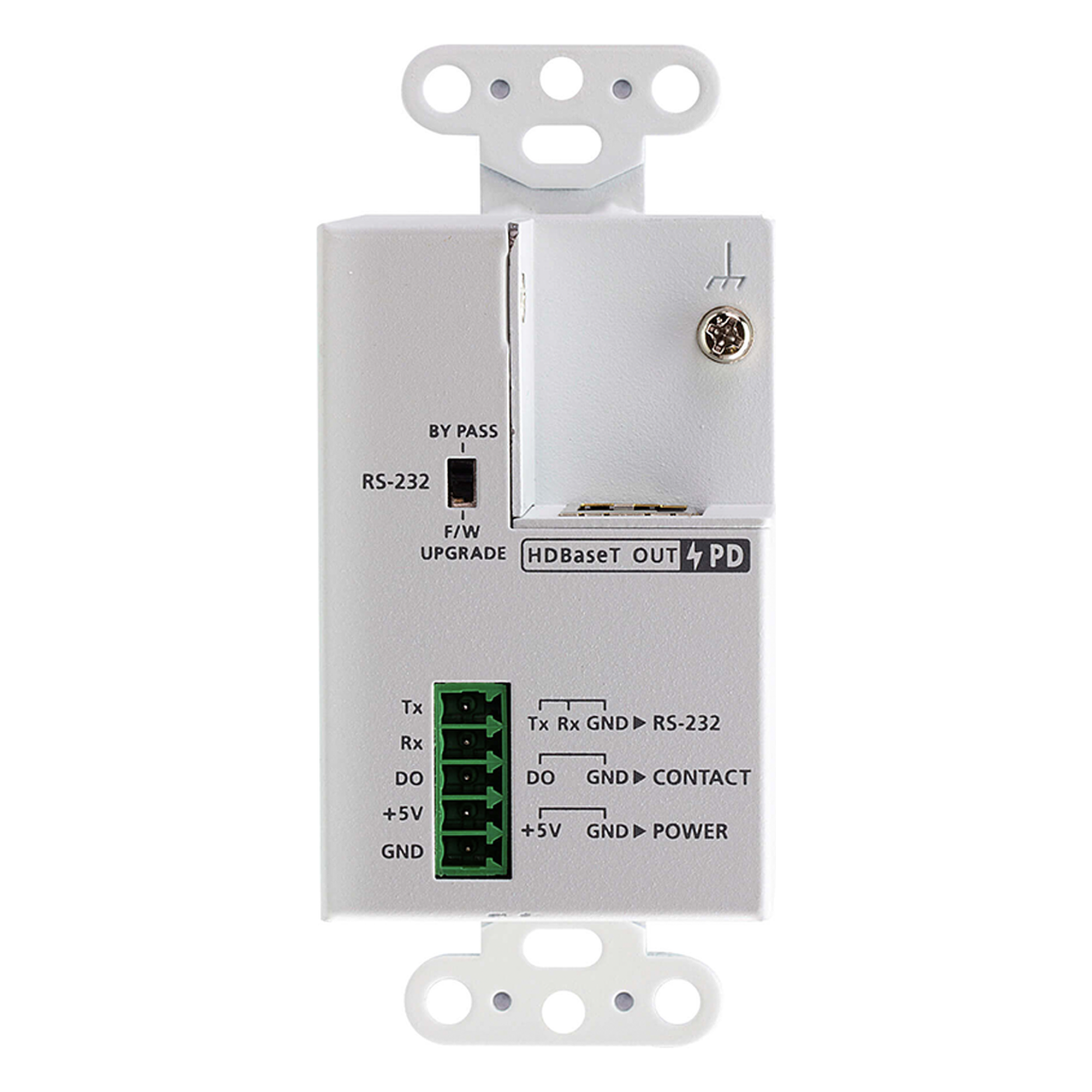 Transmisor HDMI / 4K 60Hz 4:2:0 / HDBaseT-Lite 40m / PoH / Placa de pared US / 131 pies