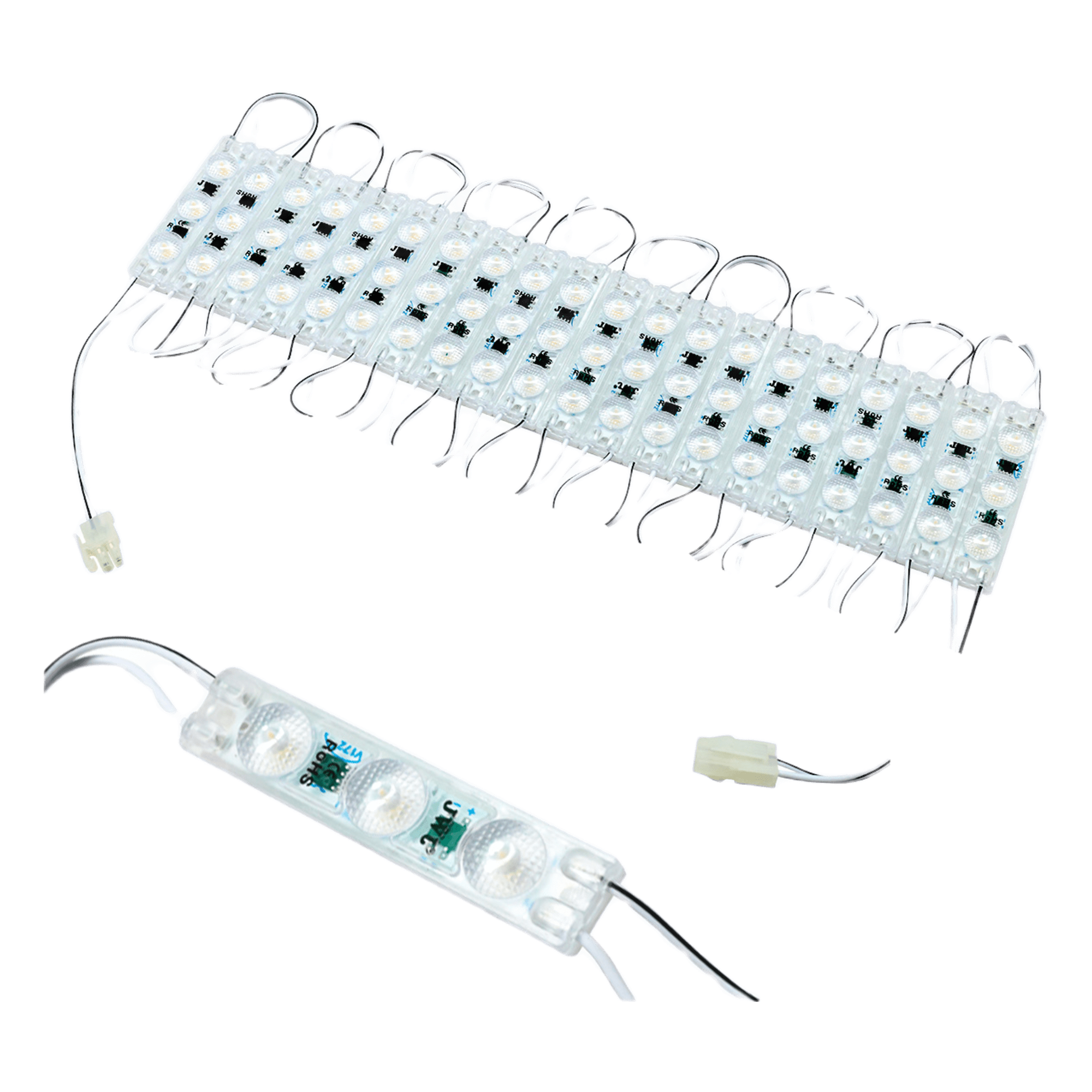 Cadena de Módulos LED / 20 Unidades en Serie / 4 500 Lúmenes / 50W / IP65 / 2 700 K / 110V / Montaje Adhesivo — JWJ · SKU JUML-2936-C