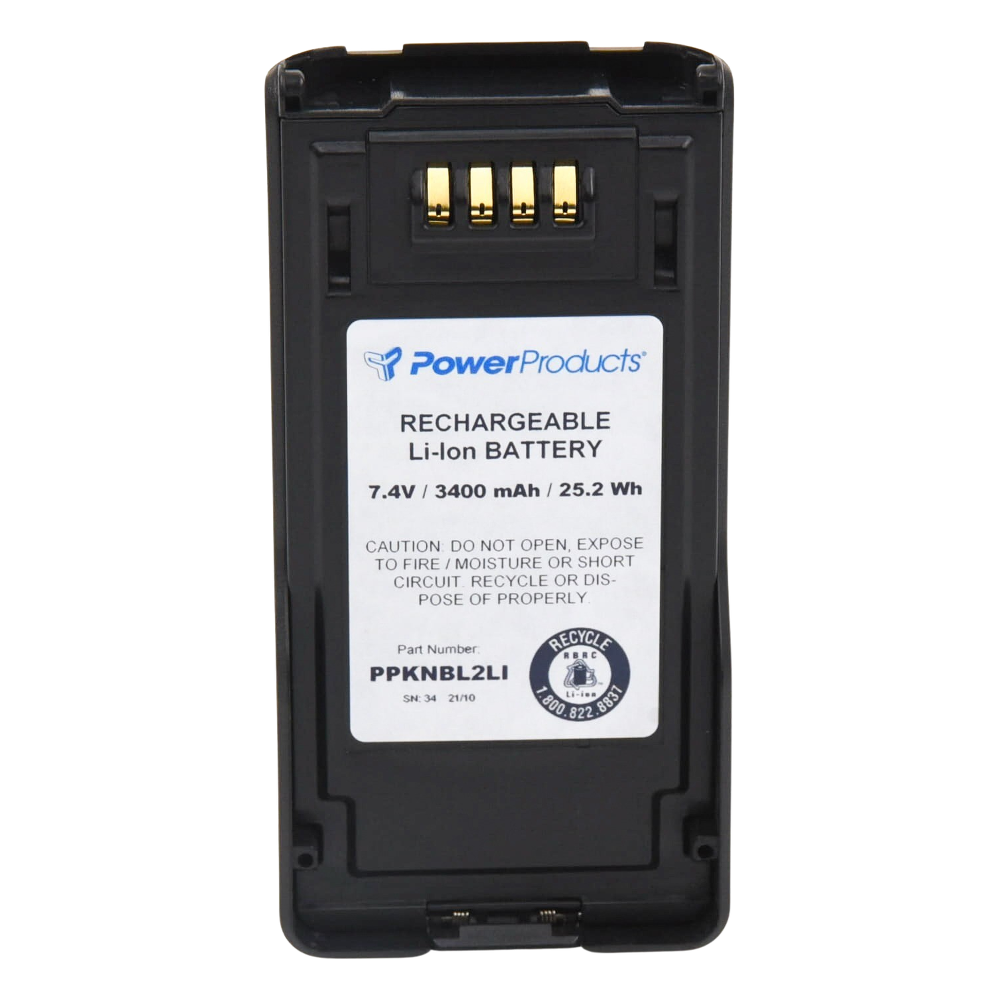 Batería Li-Ion / 3400 mAh / IP67 / Celdas Japonesas / Estándar Militar / Radios Kenwood NX-5200/5300/5400