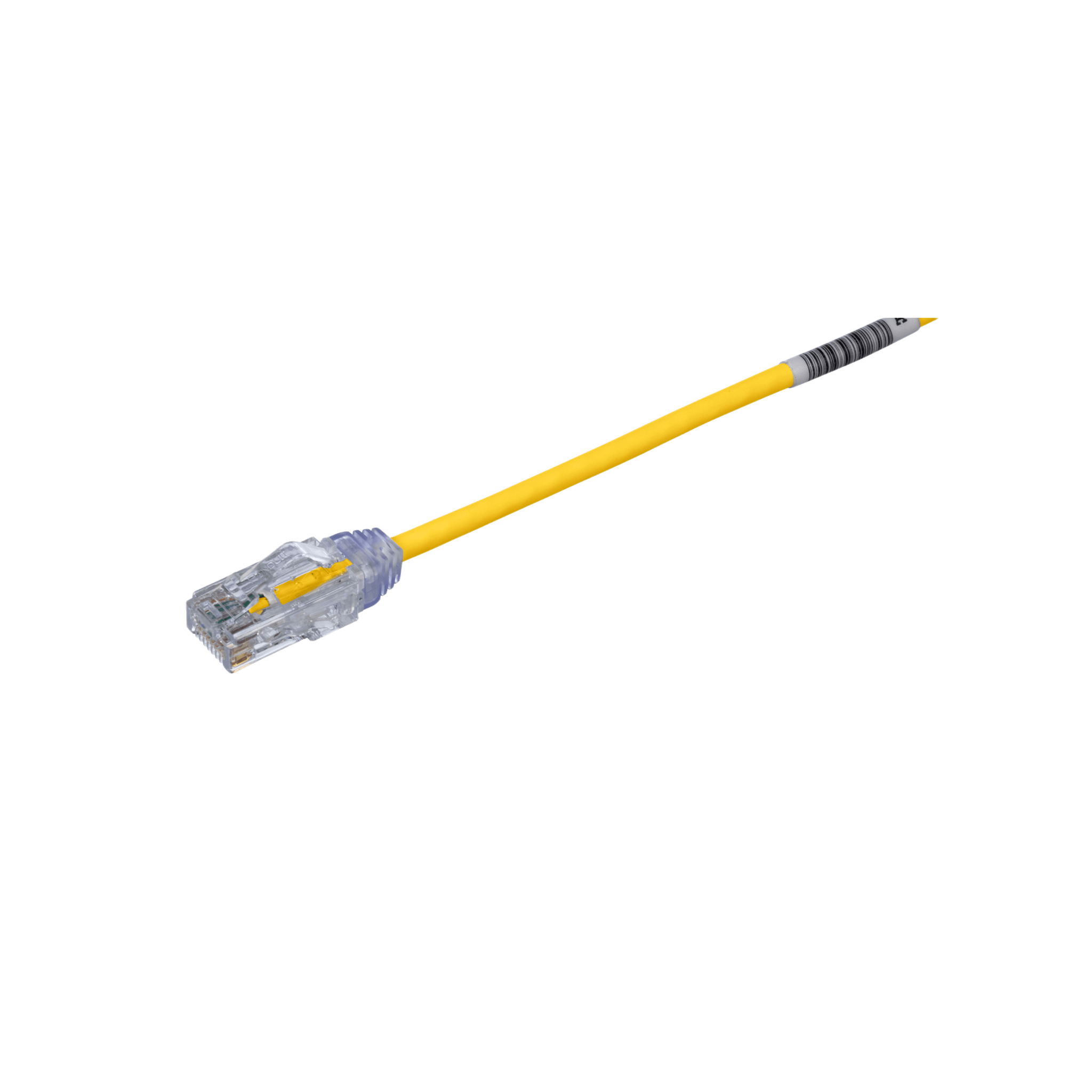 Cable de Parcheo TX6, UTP Cat6, Diámetro Reducido (28AWG), Color Amarillo, 20 cm (7.87 pulgadas) — PANDUIT · SKU UTP28SP0.2MYL