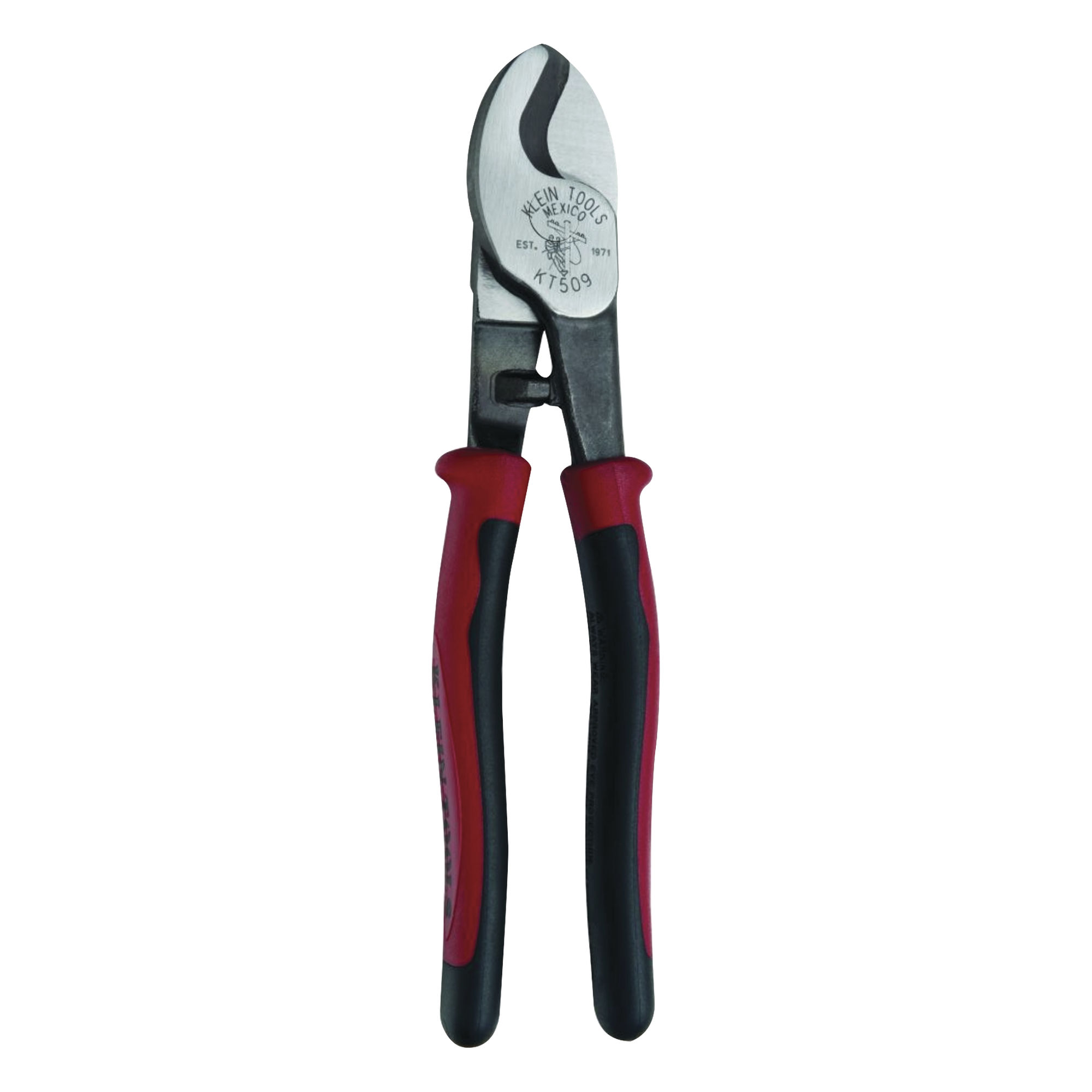 Pinza Cortacables / Alta Palanca / 1/0 AWG / 9 Pulgadas (22.86 cm) / 0.29 kg / Bimaterial — KLEIN TOOLS · SKU KT509