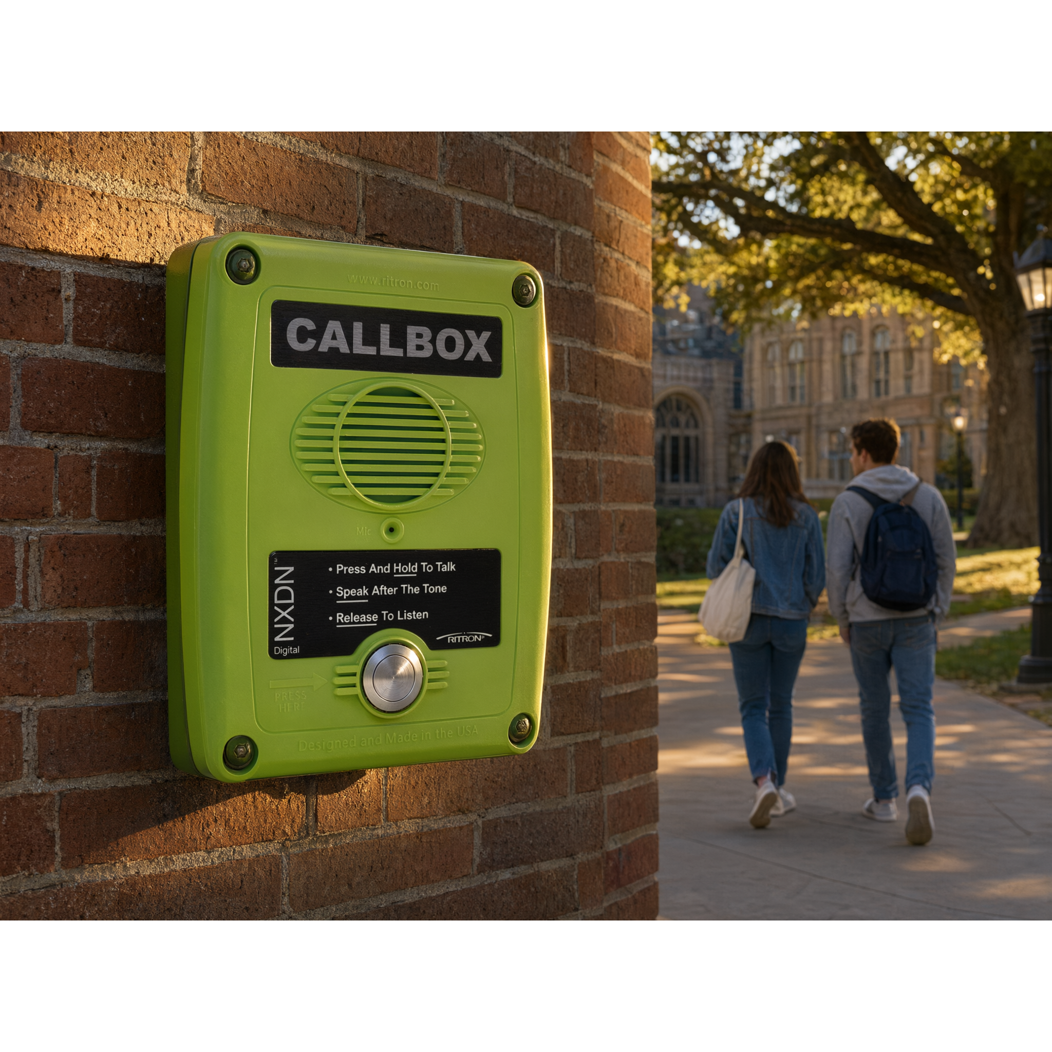 Callbox Digital NXDN / UHF 450-470 MHz / Gabinete Policarbonato / Alimentación Dual / Antena Interna / 1 Canal