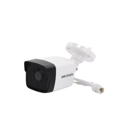 Bala IP 2 Megapixel / Lente 2.8 mm / Micrófono Integrado / 30 mts IR EXIR / Exterior IP66 / H.265 / PoE / ONVIF / MicroSD