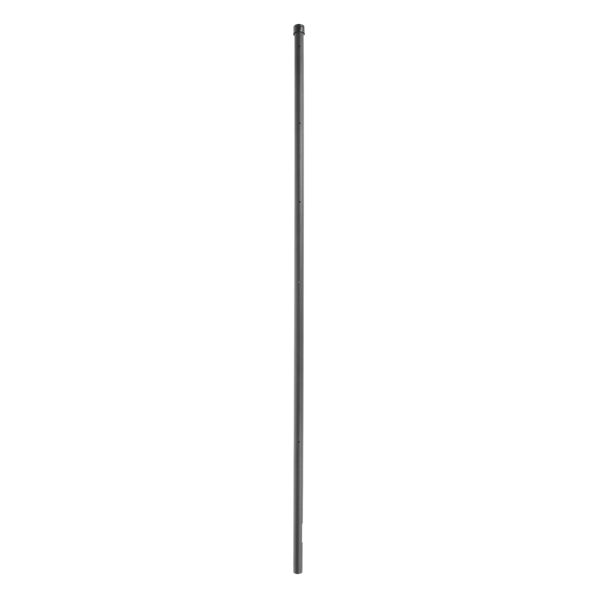 Poste de Esquina para Cerca Electrificada / 6 Aisladores / Acero Galvanizado Cal. 18 / Altura 1.4 m (4.6 ft) / Pintura Negrra Electroestática — EPCOM INDUSTRIAL · SKU SYS-POST-ESQ-6B