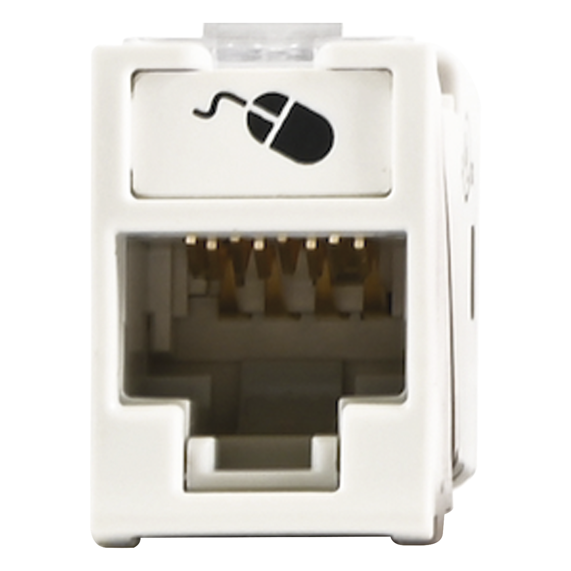 Jack / Cat6A UTP / Montaje Híbrido Plano y Angulado / Terminación 110 / Industrial -10 a 60°C / UL 94 V-0 — SIEMON · SKU U6A-H02NS