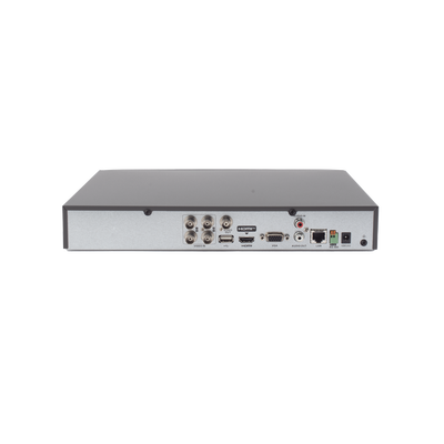 [Dual Light] Kit TurboHD 3K (5 Megapixel) / DVR 4 Canales / 4 Cámaras Bala para Exterior y Metal / Micrófono Integrado / Accesorios de Interconexión / Fuente de Poder
