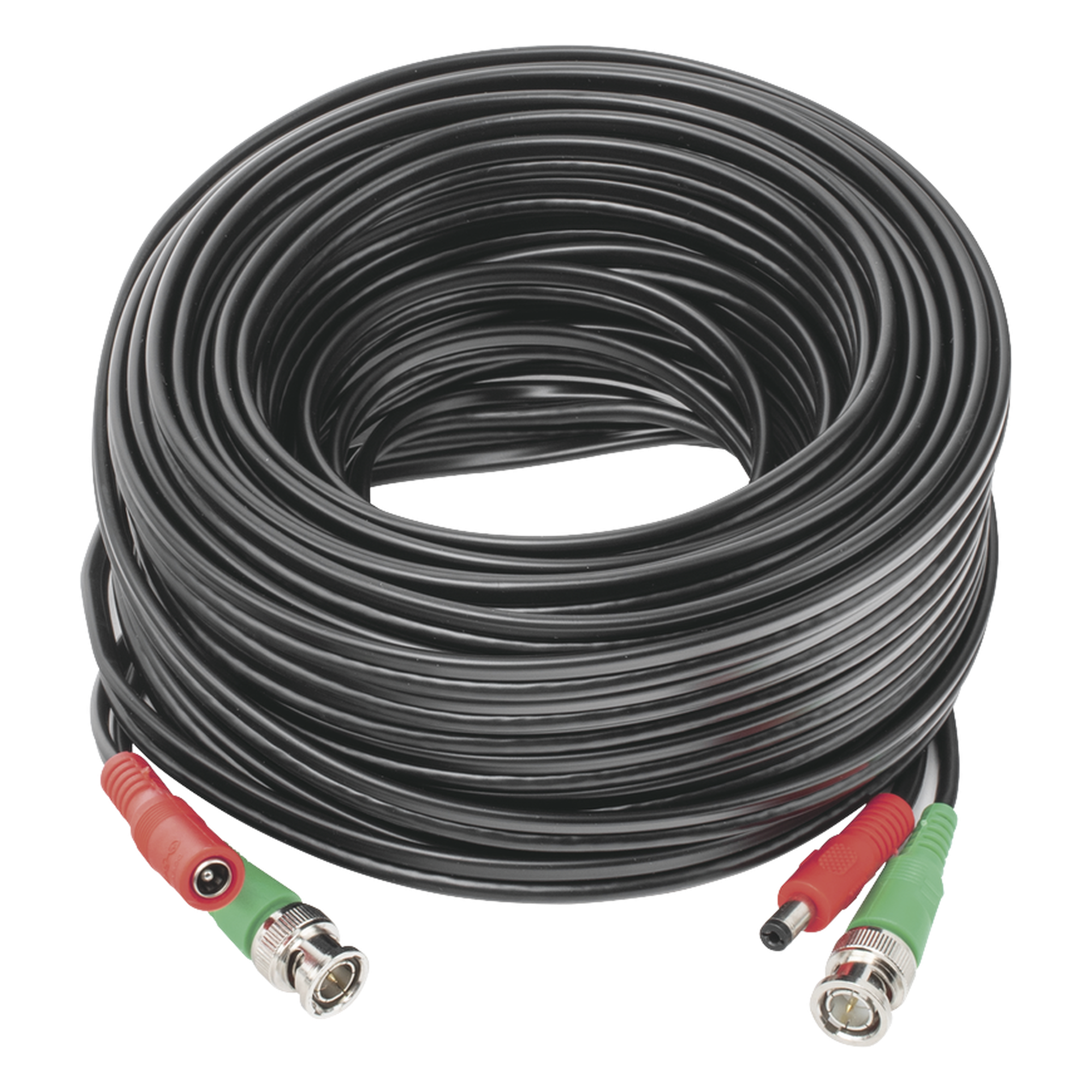 Cable Coaxial BNC RG59 + Alimentación / SIAMES / 20 Metros (65.62 Pies) / CCA / 4K / Interior y Exterior — EPCOM POWERLINE · SKU DIY-20M-4K
