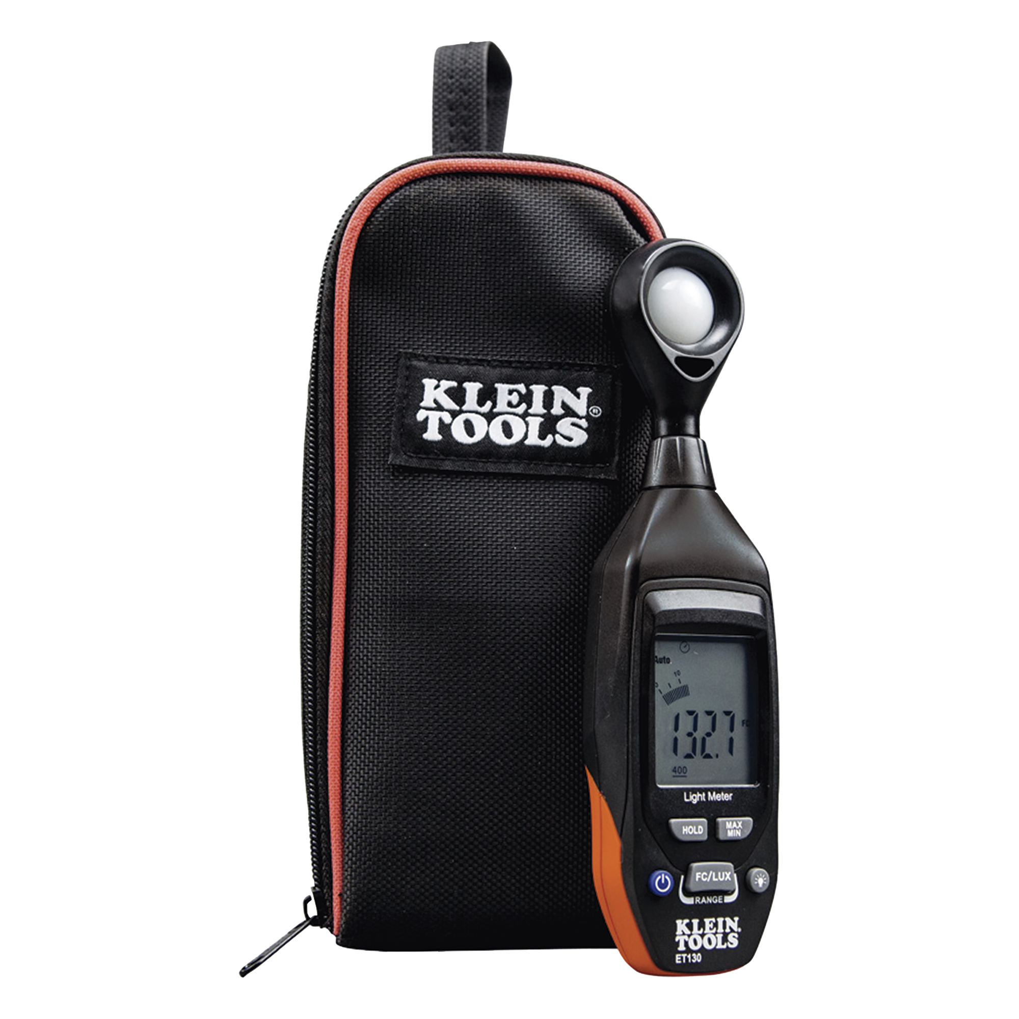 Medidor Digital de Luz / Rango 4000 fc / 40000 lux / LCD Retroiluminada 40 Segmentos / Hold, Max/Min, Apagado Automático — KLEIN TOOLS · SKU ET130
