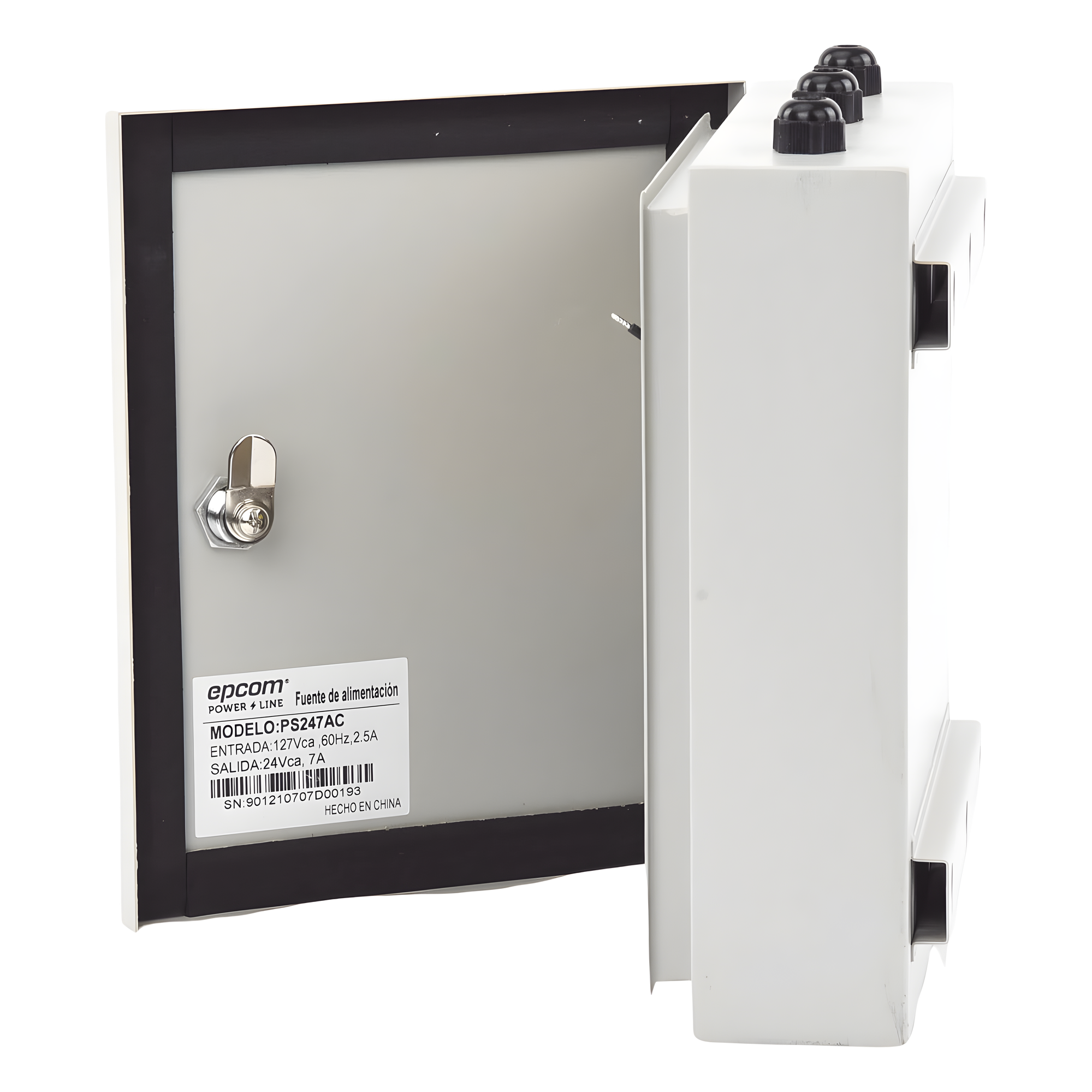 Fuente de Poder para Domos PTZ / 24 VCA @ 7A / 170W / IP65 / 127 VCA Entrada / 0.82 x 0.69 x 0.30 pies