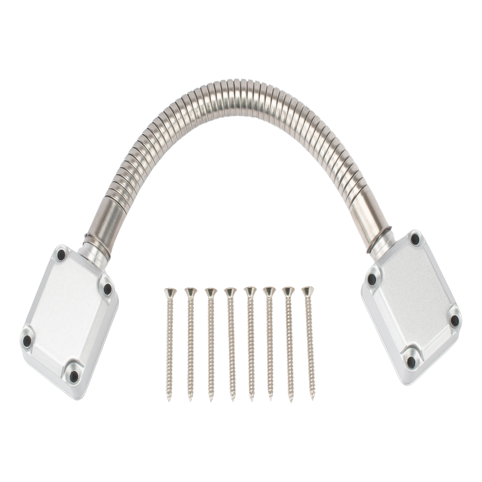Loop para Cable / Montaje Superficie Lado Bisagra / 4-Conductor Cal 22 o 2-Conductor Cal 18 / 7 pulgadas (177.8 mm) / Uso Pesado / Acabado Plata