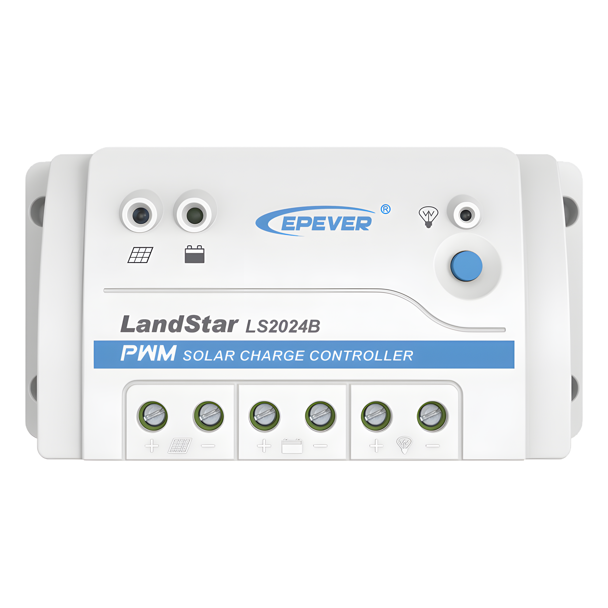 Controlador Solar PWM / 20 A / 12/24 VCC / RS-485 / Baterías Gel-AGM-Selladas / Parámetros Configurables — EPEVER · SKU LS-2024-B