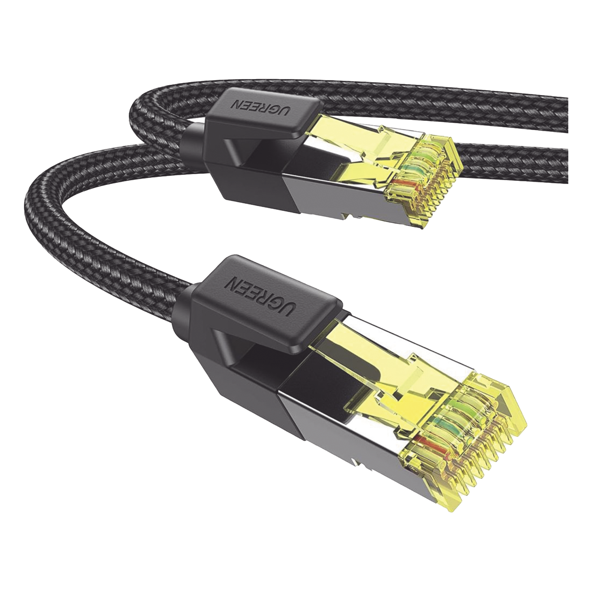 Cable Ethernet / Cat7 / F/FTP / 10 Gbps / 600 MHz / 1 m (3.28 ft) / Malla Nylon