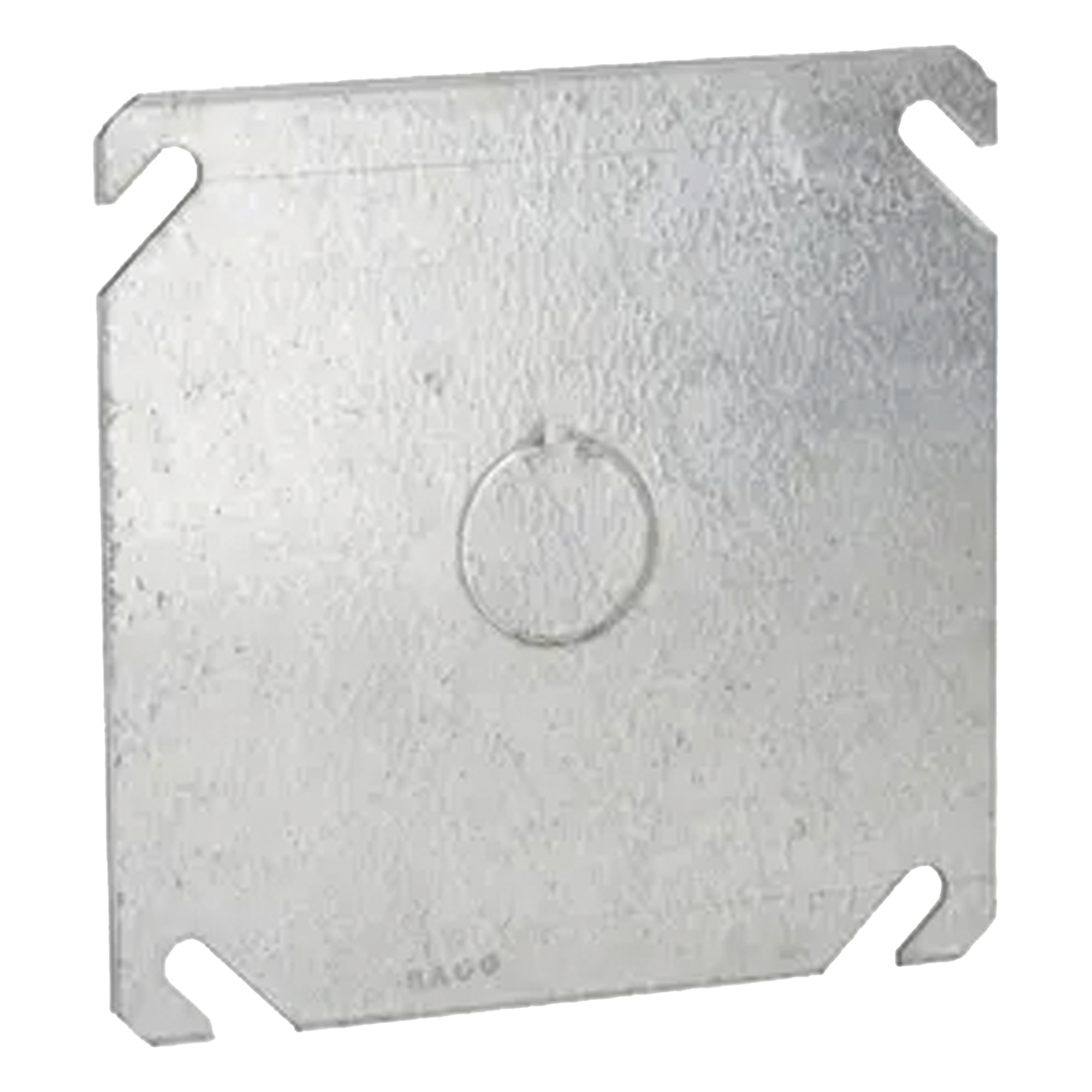 Tapa Cuadrada / Acero Galvanizado / 4 x 4 x 0.063 in / Entrada 1/2 in / UL Listed / Caja 4 in — RACO · SKU HUB-753