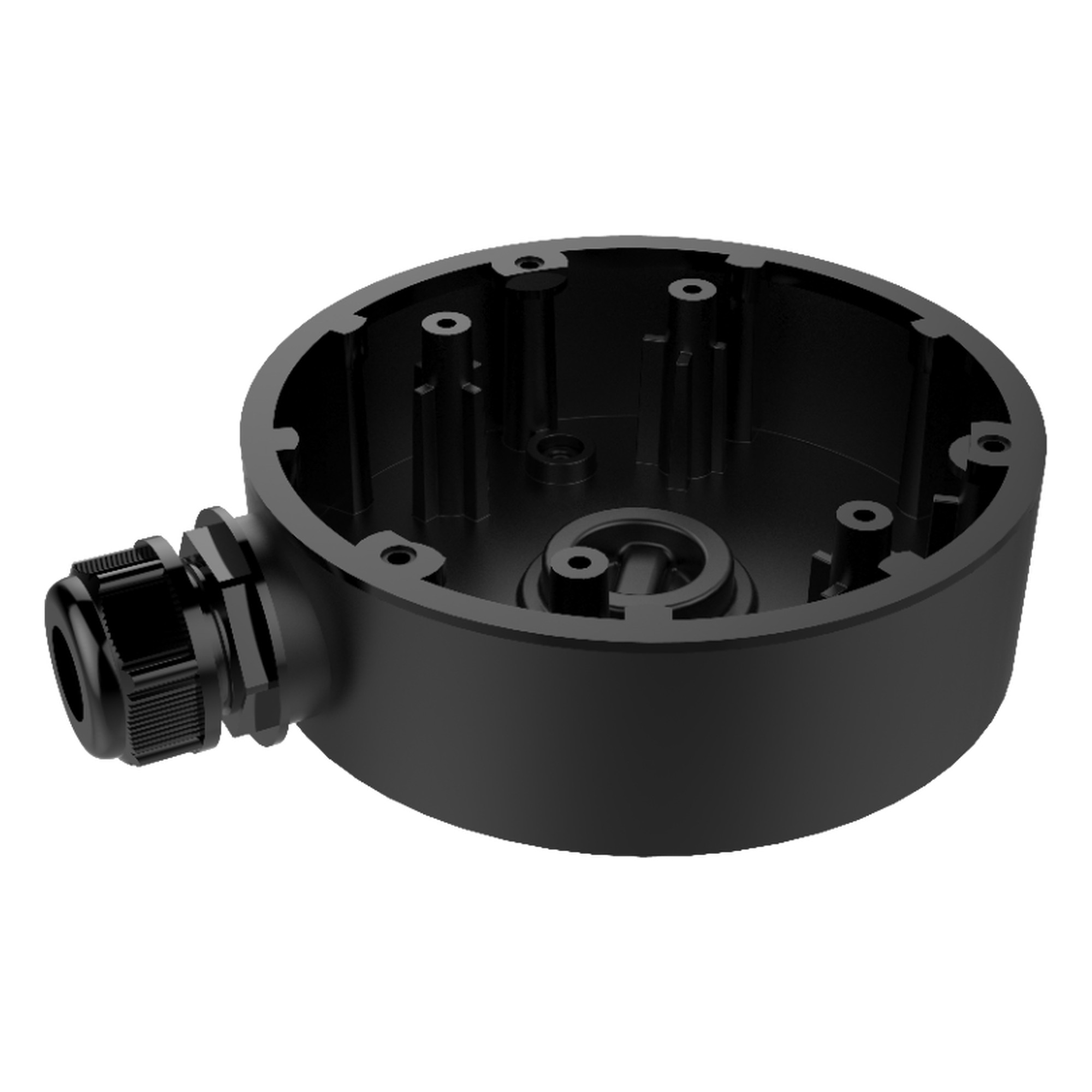 Caja de Conexión Exterior / Aleación Aluminio y Acero / 120 mm x 36.2 mm / Tratamiento Anticorrosivo / Color Negro — HIKVISION · SKU DS-1280ZJ-DM46(BLACK)