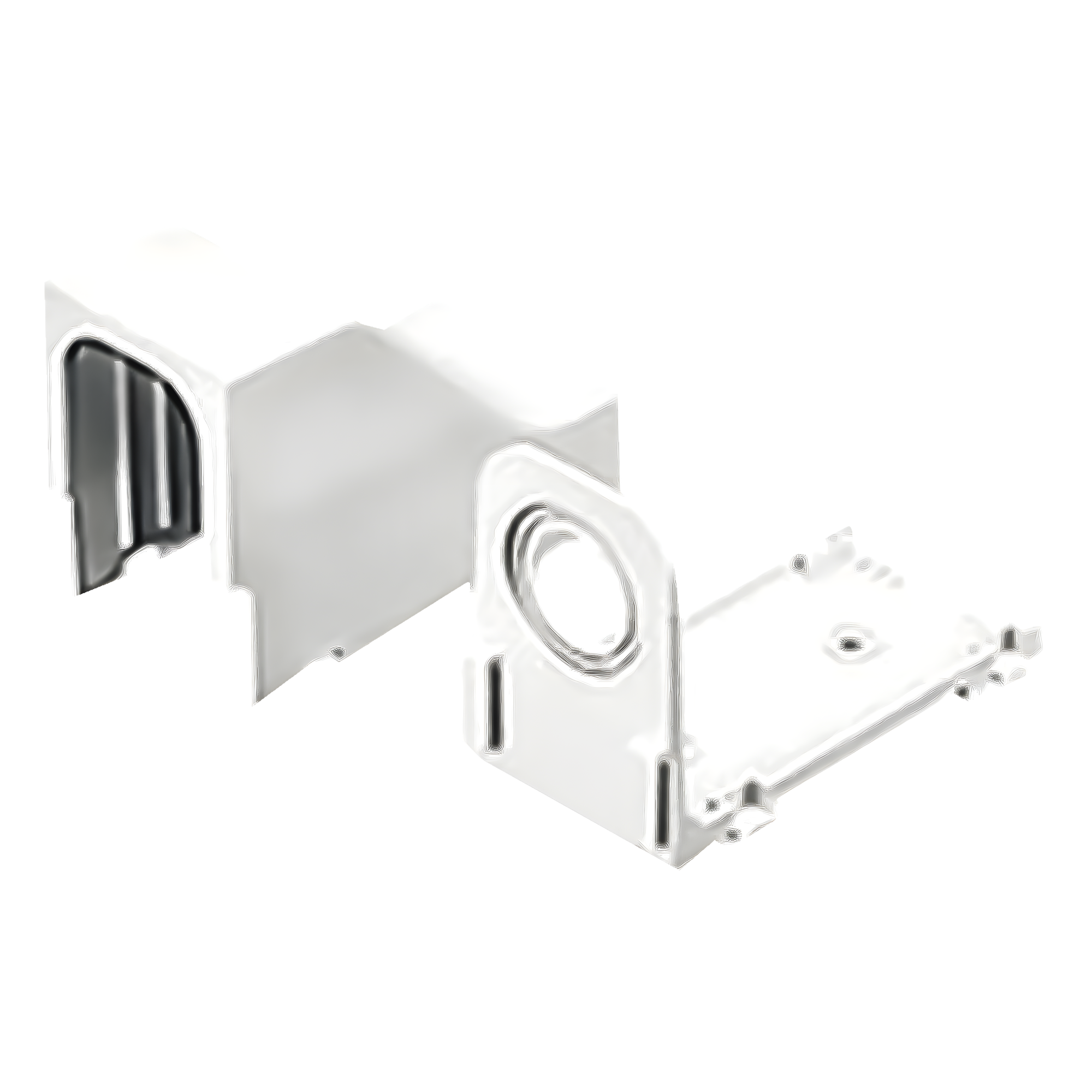 Accesorio para Techo Falso/Entrada / Conexión Tubería 1/2 a 1 In / Compatible Canaletas LD3, LD5 y LD10 / UL94V-0 / TIA/EIA — PANDUIT · SKU DCEFXWH-X