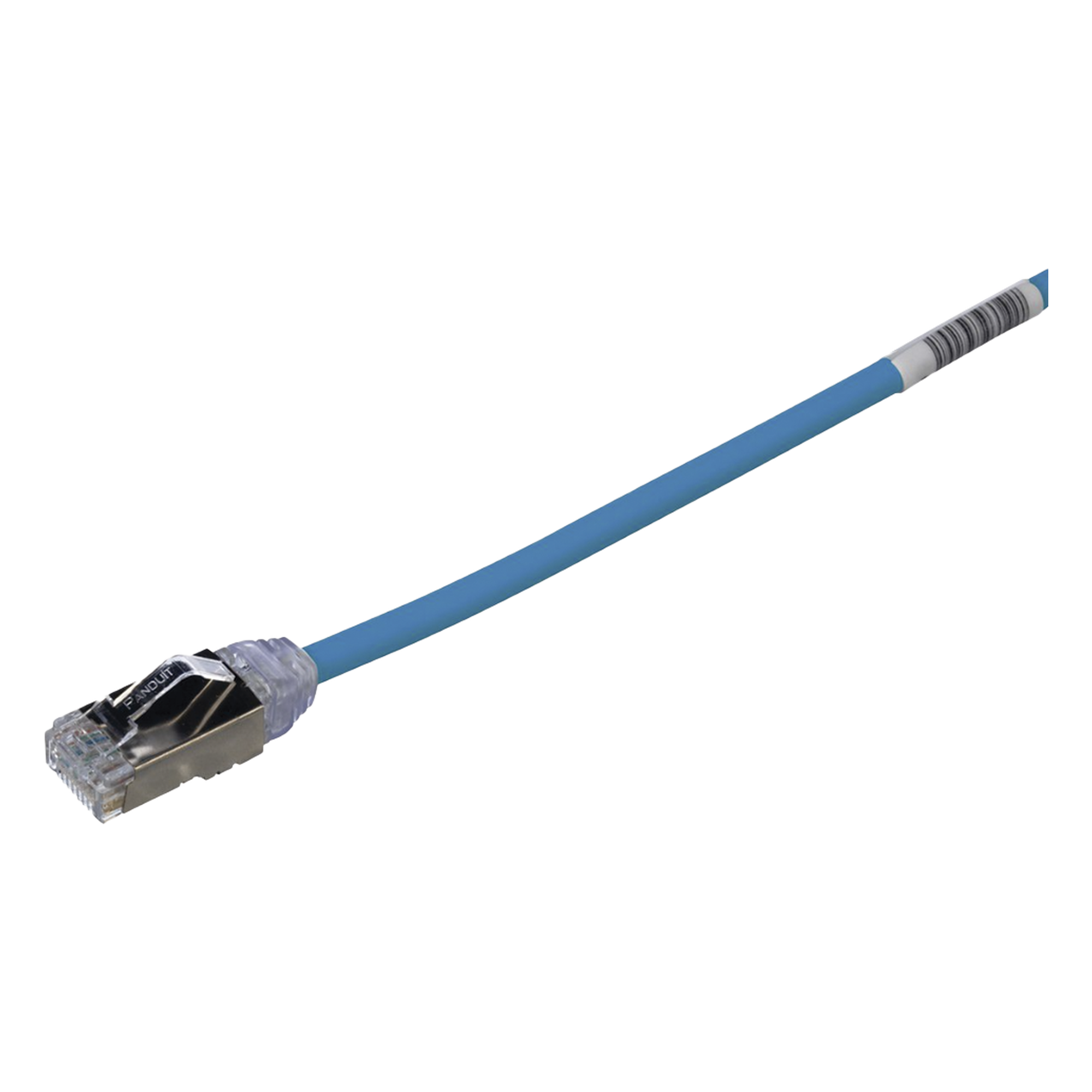 Patch Cord Cat6A / 28 AWG Diámetro Reducido / S/FTP Blindado / CM/LS0H / 0.20 m (0.66 pies) / Azul — PANDUIT · SKU STP28X0.2MBU