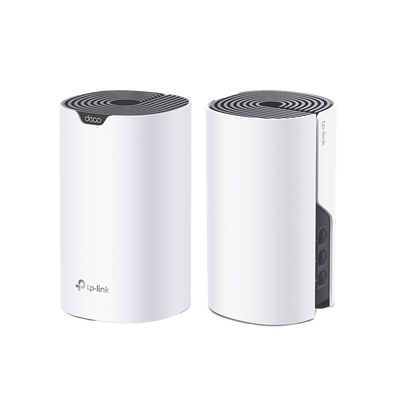 Kit 2 Routers Inalámbricos MESH Interior para Hogar / Doble Banda Wi-Fi 5 AC1900 Mbps / 3 Puerto Gigabit WAN/LAN / 3 Antenas Internas / Administración Mediante la App Deco (iOS, Android) 
