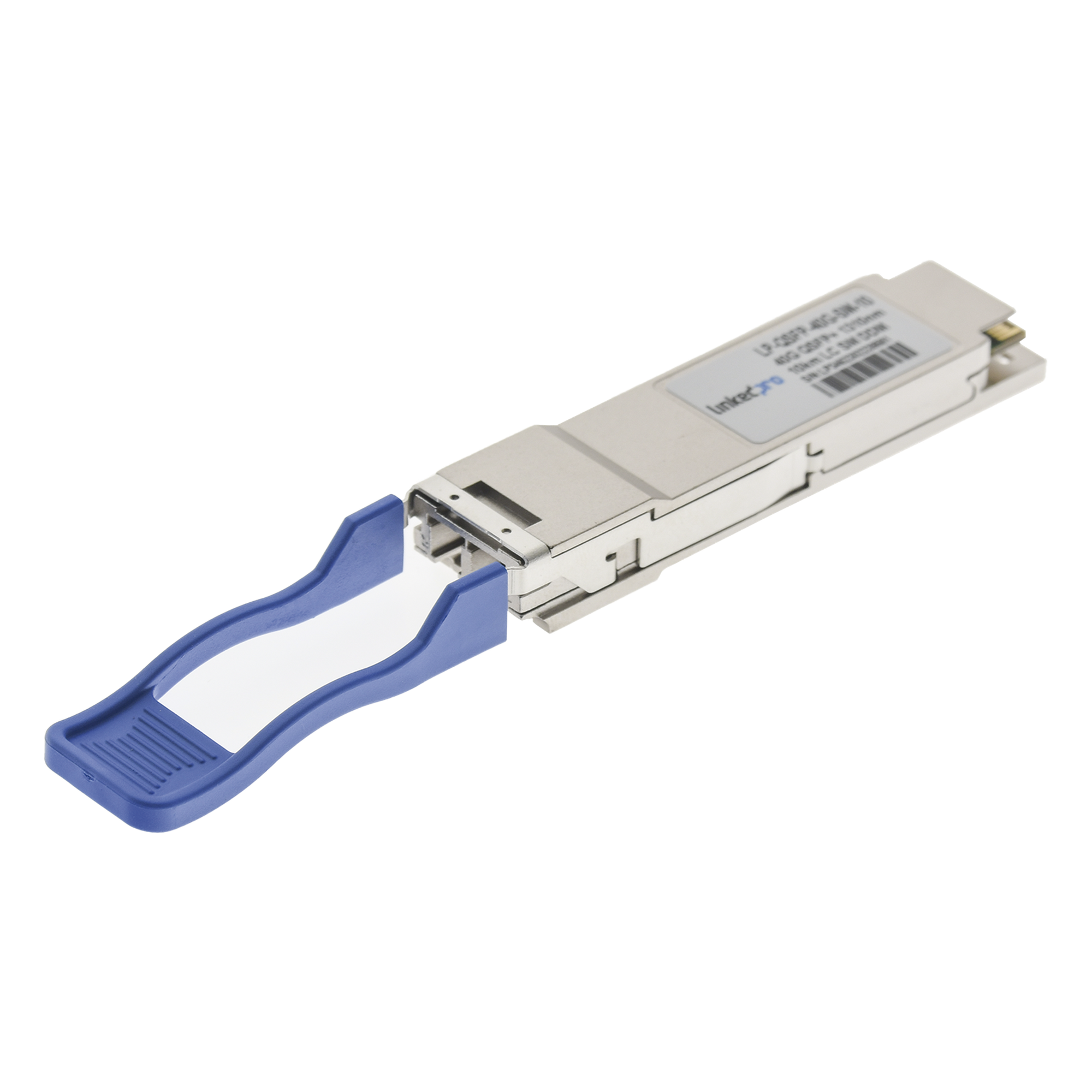 Transceptor Óptico QSFP+ / 40 Gbps / Monomodo 1310 nm / Alcance 10 km / LC/UPC Dúplex / DDM / Hot-Pluggable — LINKEDPRO BY EPCOM · SKU LP-QSFP-40G-SM-10