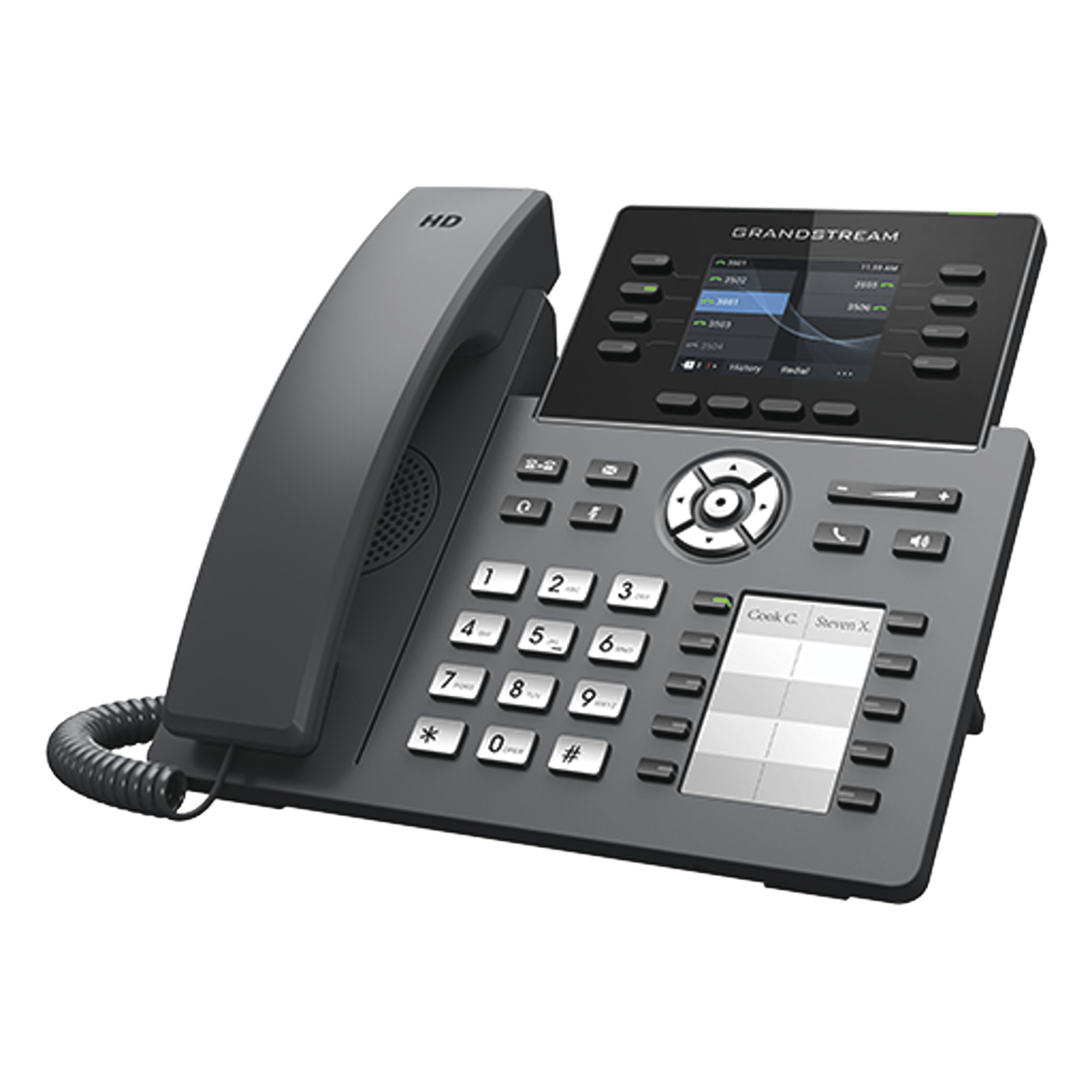 Teléfono IP / 8 Líneas SIP / 4 Cuentas / Pantalla 2.8" / Wi-Fi Dual-Band / Bluetooth / PoE / Audio Full HD — GRANDSTREAM · SKU GRP2634