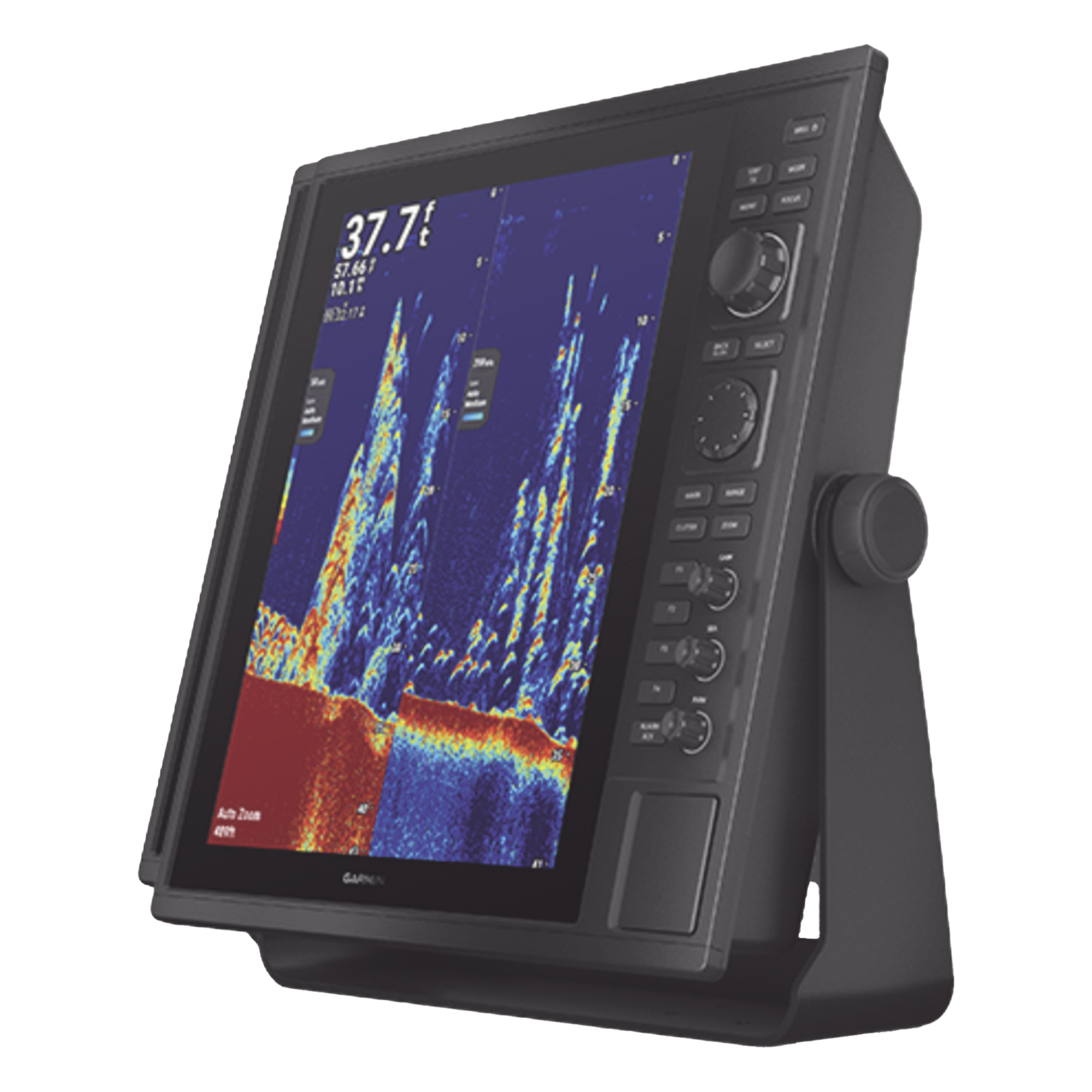 Pantalla Náutica GPS / 15 Pulgadas / Resolución XGA 1024x768 / Sonar CHIRP Dual-Frecuencia 50/200 kHz / ClearVü y SideVü / NMEA 2000 y 0183 / IP26/IP27 — GARMIN · SKU 10-02243-00
