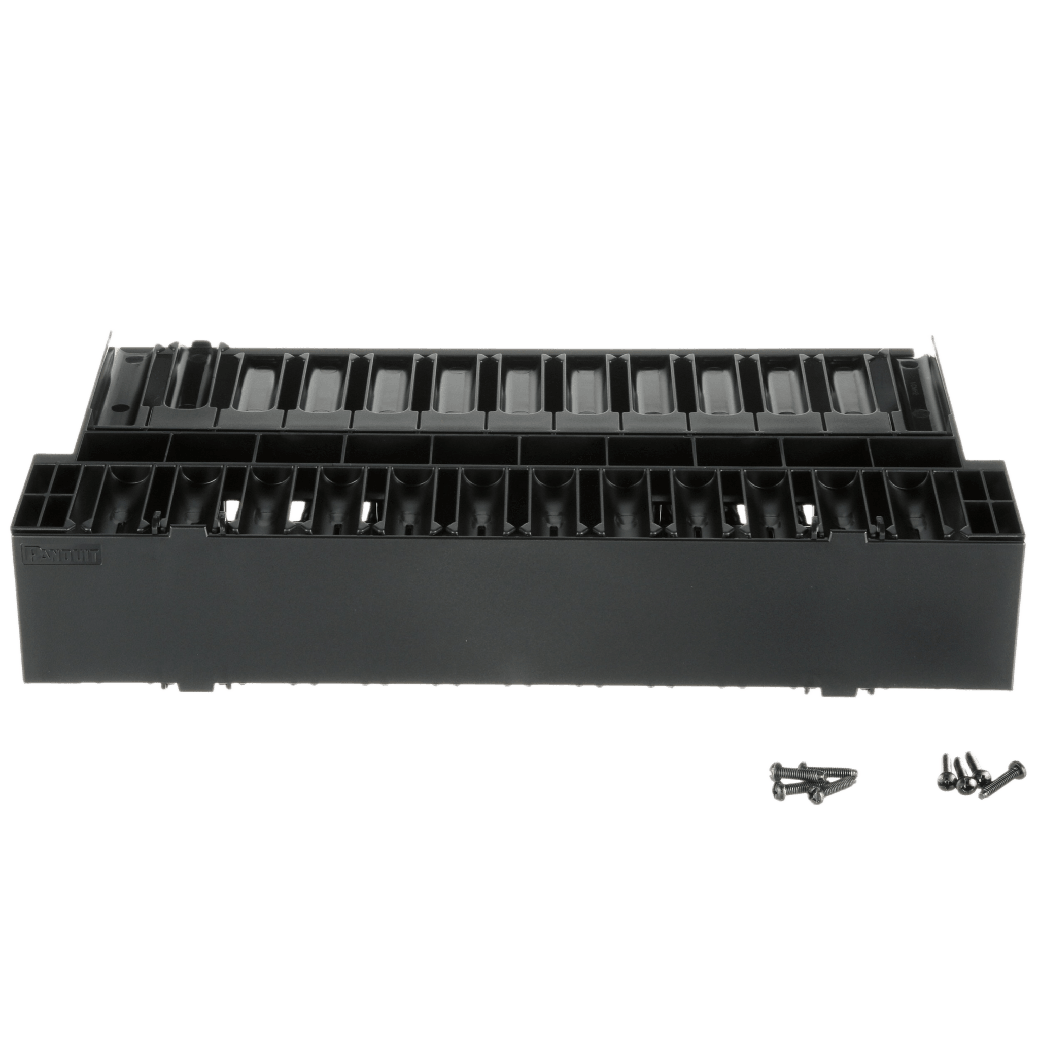 Organizador de Cables Horizontal / Doble Frontal y Posterior / Rack 19in / 2UR / 1.75in de Altura