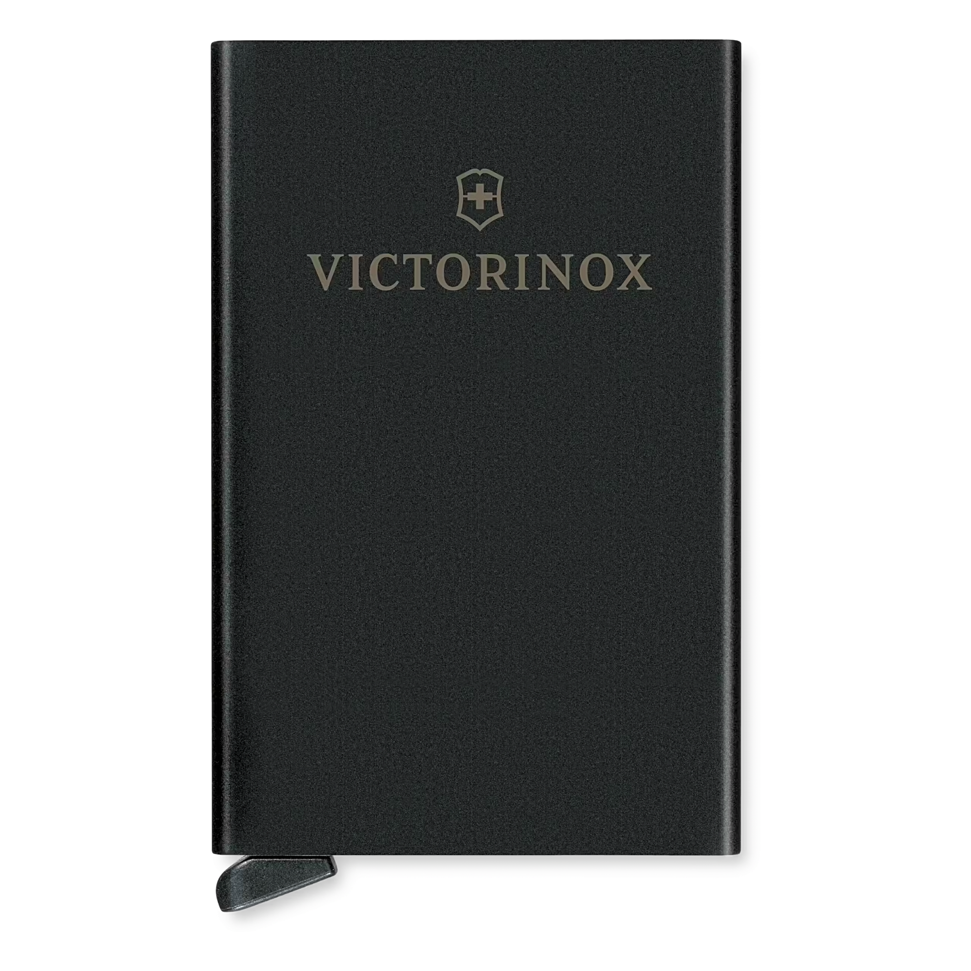 Tarjetero / Almacenamiento Seguro 4-6 Tarjetas / Aluminio Duradero / Protección RFID / Sistema Deslizamiento Patentado / Color Negro.