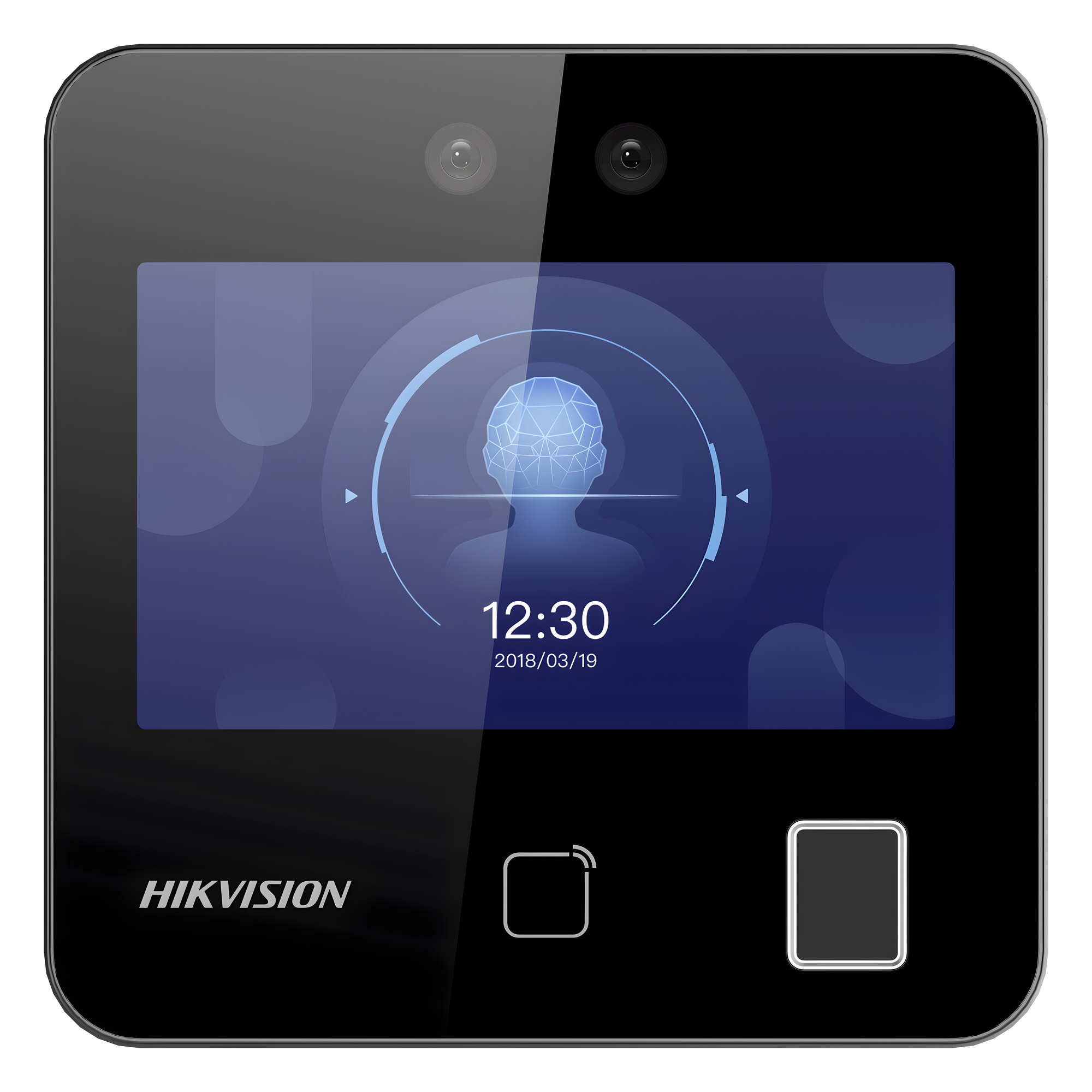 Terminal de Reconocimiento Facial y Control de Acceso / Pantalla Táctil 4.3 pulgadas / Wi-Fi / Facial, Huella, Tarjeta y QR / 1500 Rostros / Batería de Respaldo / Videoportero / Cumplimiento LFT — HIKVISION · SKU DS-K1T343EFWX-B/S