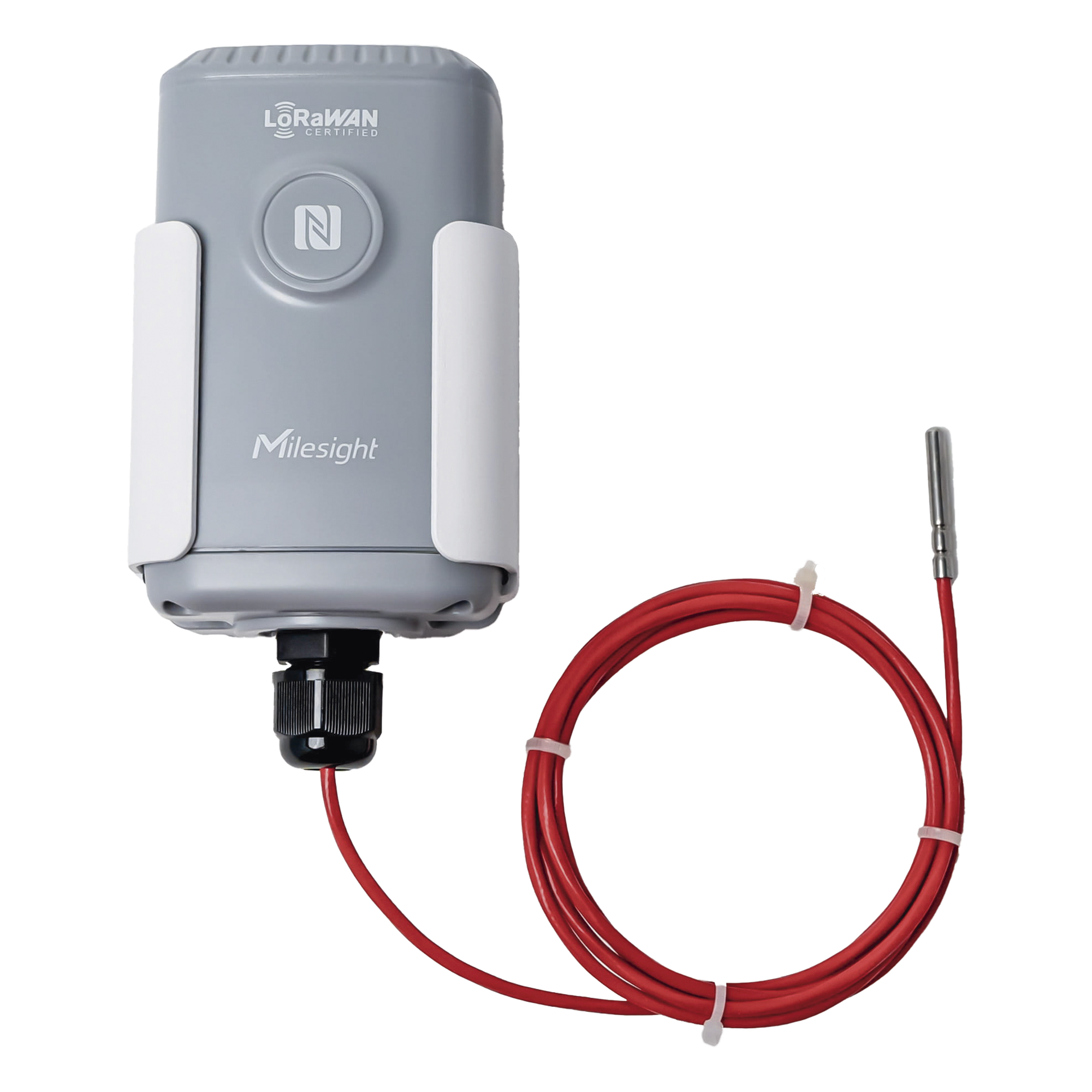 Sensor LoRaWAN de Temperatura / PT100 / Rango -200°C a +200°C / Precisión ±0.15°C / IP67 / Acero Inoxidable — MILESIGHT · SKU EM500-PT100-200C