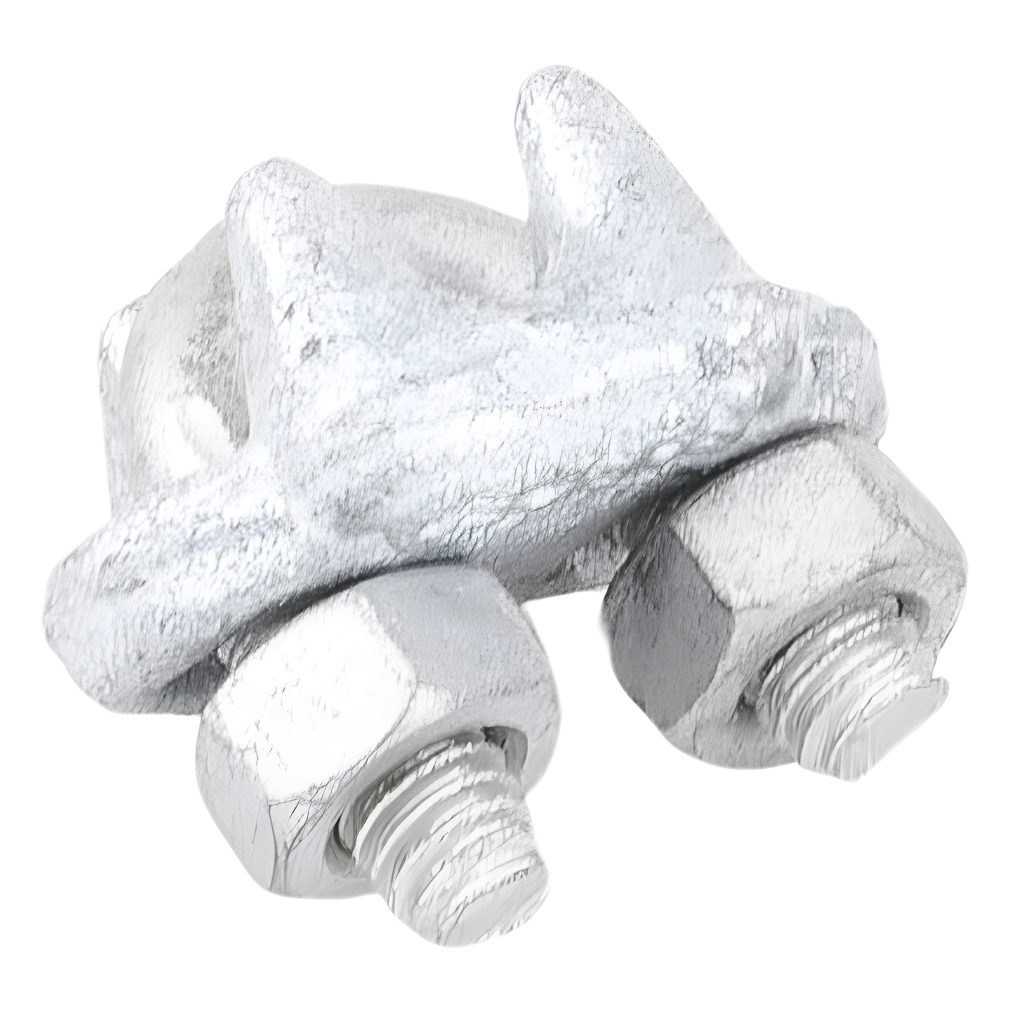 Nudo de Perro Abrazadera / Acero Forjado / Cable 1/4" / Galvanizado por Inmersión en Caliente / Torque 35 N.m / Carga Pesada