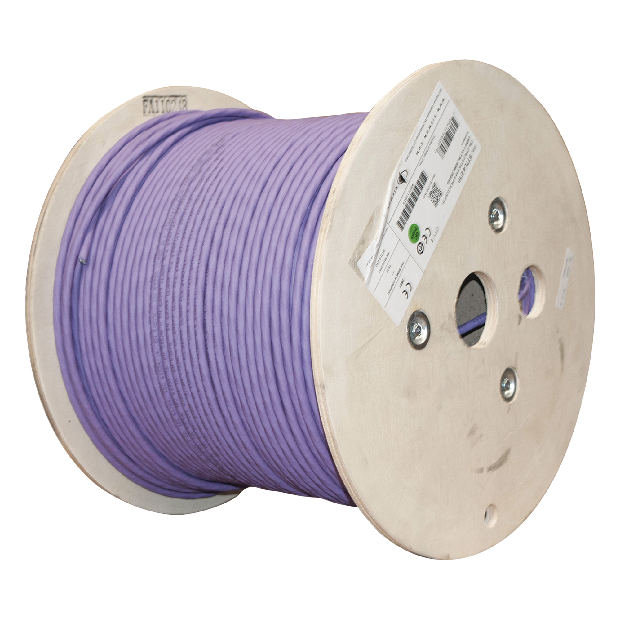 Cable S/FTP / Cat 7A / 4 Pares / 305 m (1000 ft) / Blindaje Doble / LS0H / 75°C / PoE — SIEMON · SKU 9T7L4-E10
