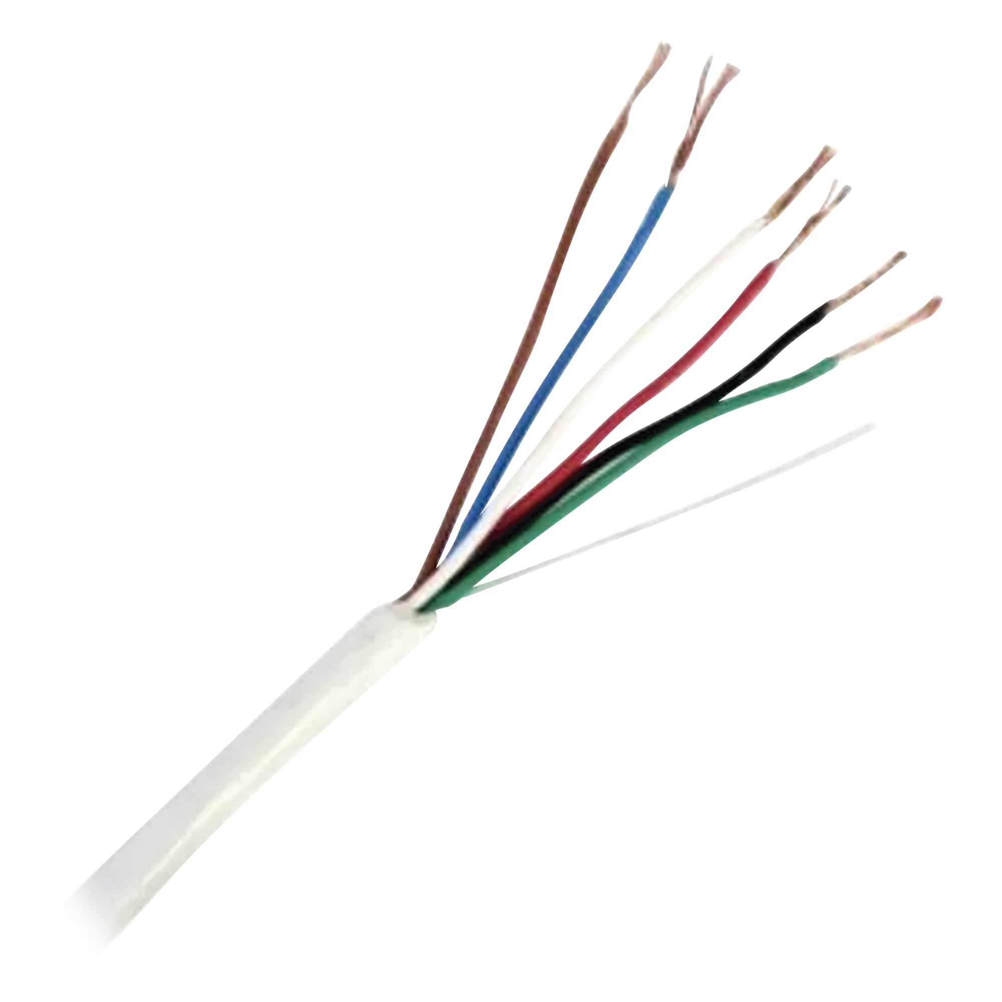 Cable para Control de Acceso / 6x20 AWG / 152 m (500 ft) / Blindado / Riser / Blanco — VIAKON · SKU 92-62