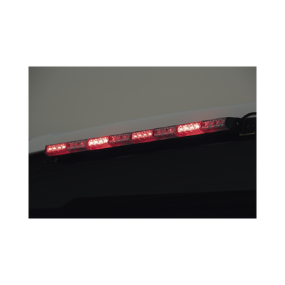 Barra de Luz de Advertencia / 4 Módulos LED / 12 LED Gen III / 11 Patrones de Destello / 10-16 VCC / 3 A Máximo / Uso Interior y Exterior