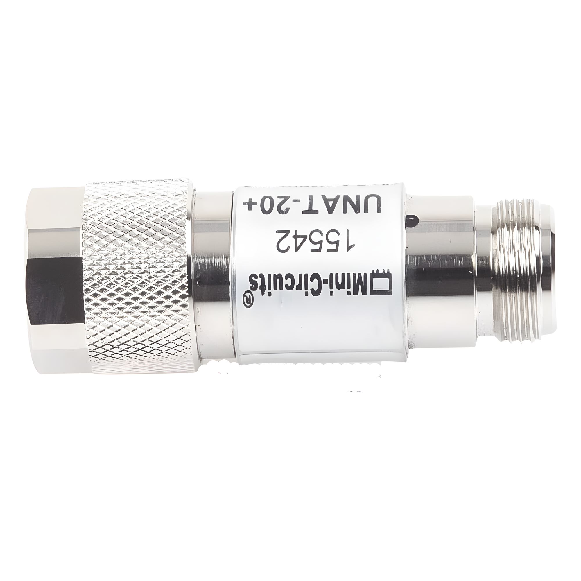 Atenuador en Línea / 20 dB ±0.3 dB / 0.5 W / DC-6 GHz / Conectores N Macho-Hembra / 50 Ω