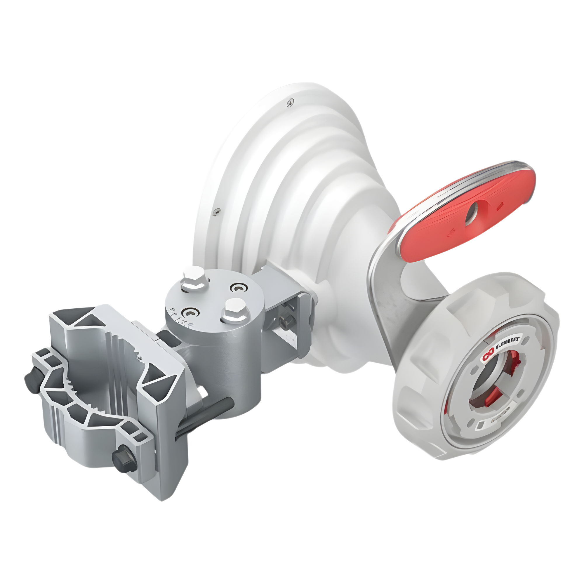 Antena Horn Asimétrica / 5 GHz / 17 dBi / Patrón Asimétrico 45° / TwistPort™ / IP55 / Montaje UBR — RF ELEMENTS · SKU HG4-TP-A45