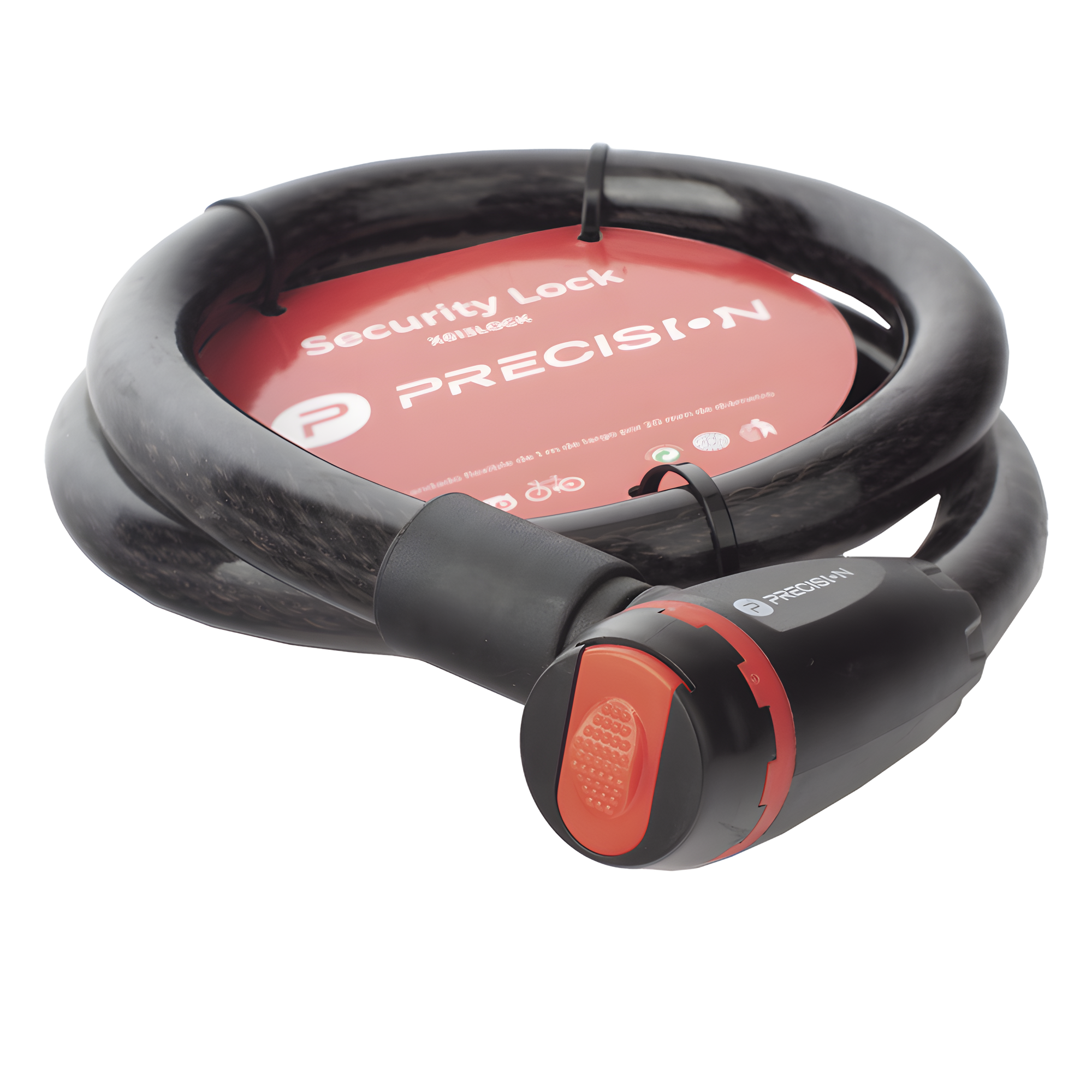 Candado de Cable / 20 mm Diámetro / 1000 mm (3.28 ft) Largo / Cierre por Llave / PVC Recubierto — PRECISION · SKU X-613-LOCK