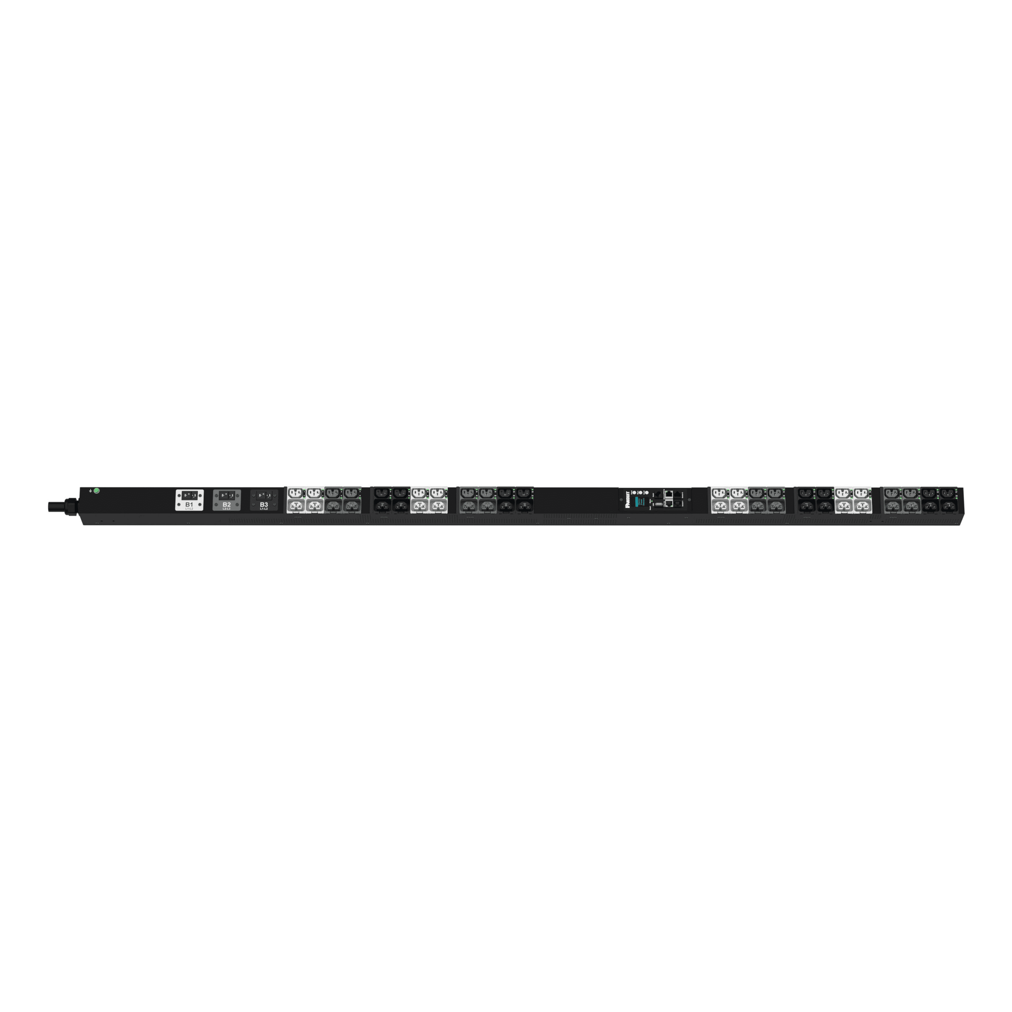 PDU G6 Monitoreable y Switchable (MS) para Distribución de Energía, Enchufe de Entrada NEMA L21-30P, Con 24 Salidas C13/C15 y 24 C13/C15/C19/C21, de Instalación Vertical, 208 Vca, 30 Amp
