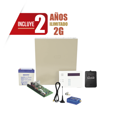 Panel de Alarma Híbrido / 48 Zonas Alámbricas e Inalámbricas / Comunicador Celular 2G / 3 Particiones / 48 Códigos de Usuario / Memoria 254 Eventos — HONEYWELL HOME RESIDEO · SKU VISTA48MINI2/60RF2Y