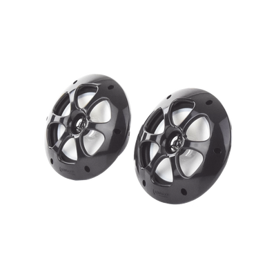 Par de altavoces fabricado en grado marinos en color negro de 6.5"  de 100 W de entrada máxima