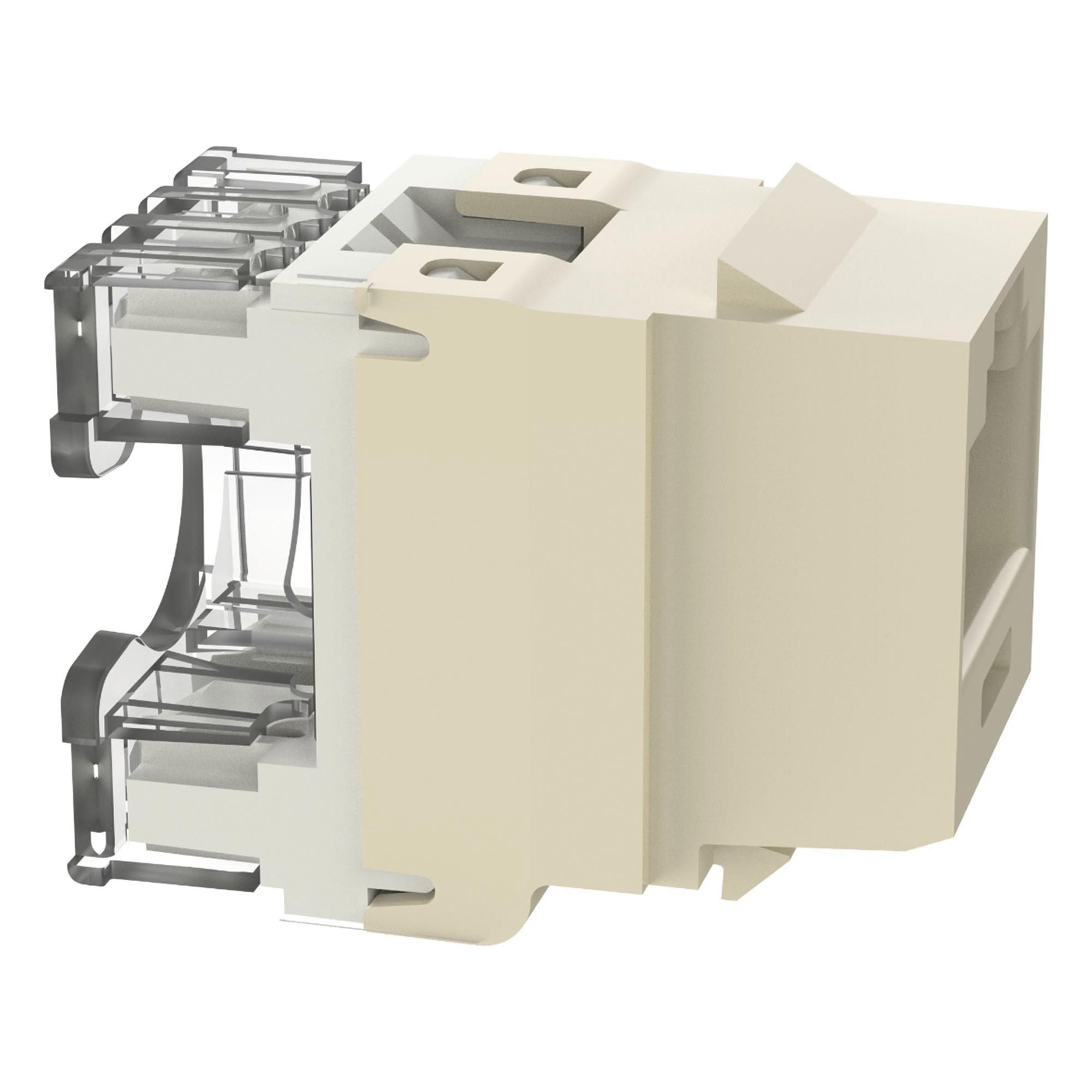 Conector Jack Keystone / Cat 6 / 8P8C / Terminación 110 / Marfil / -10°C a 65°C / 250 MHz