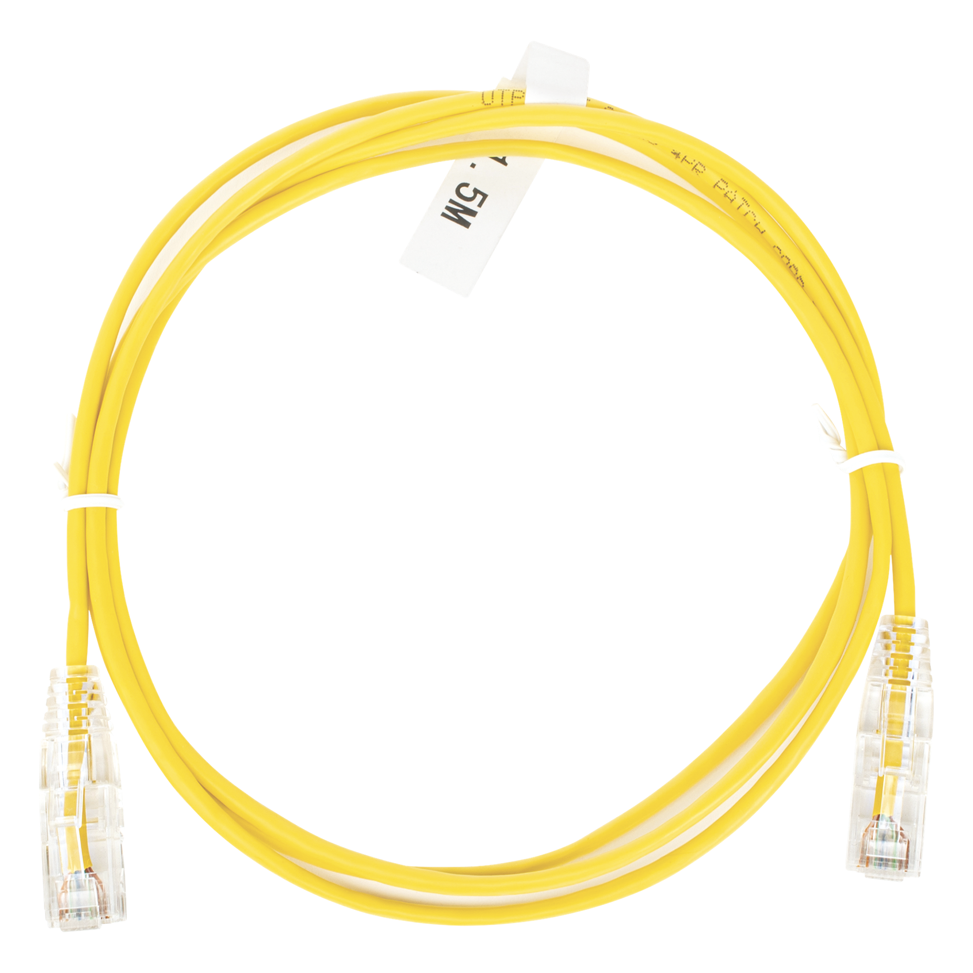 Cable de Parcheo Slim UTP Cat6 / 1.5 m (4.92 ft) / 28 AWG / Amarillo / 1 Gbps — LINKEDPRO BY EPCOM · SKU LP-UT6-150-YE-28