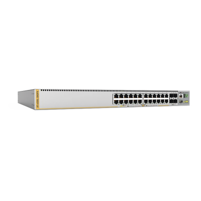 Switch L3 Stackable / 24x PoE+ 90W / 4x SFP+ 10G / 740W Redundante / TAA — ALLIED TELESIS · SKU AT-X530L-28GPX-90
