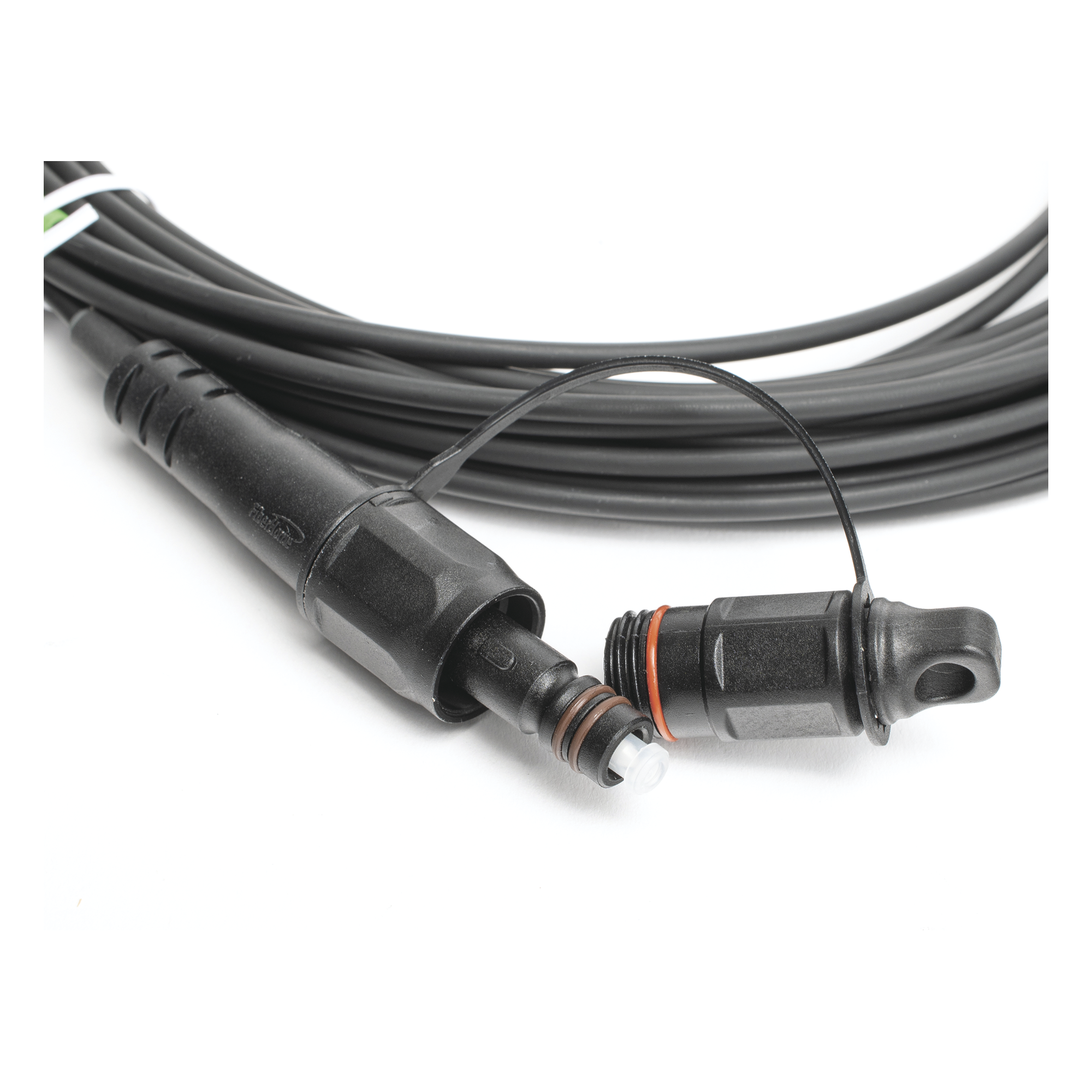 Jumper de Fibra Óptica / SC/APC a FDP460 / Redondo / 10 m (32.81 ft) / Forro 3 mm / G657A2 / Negro