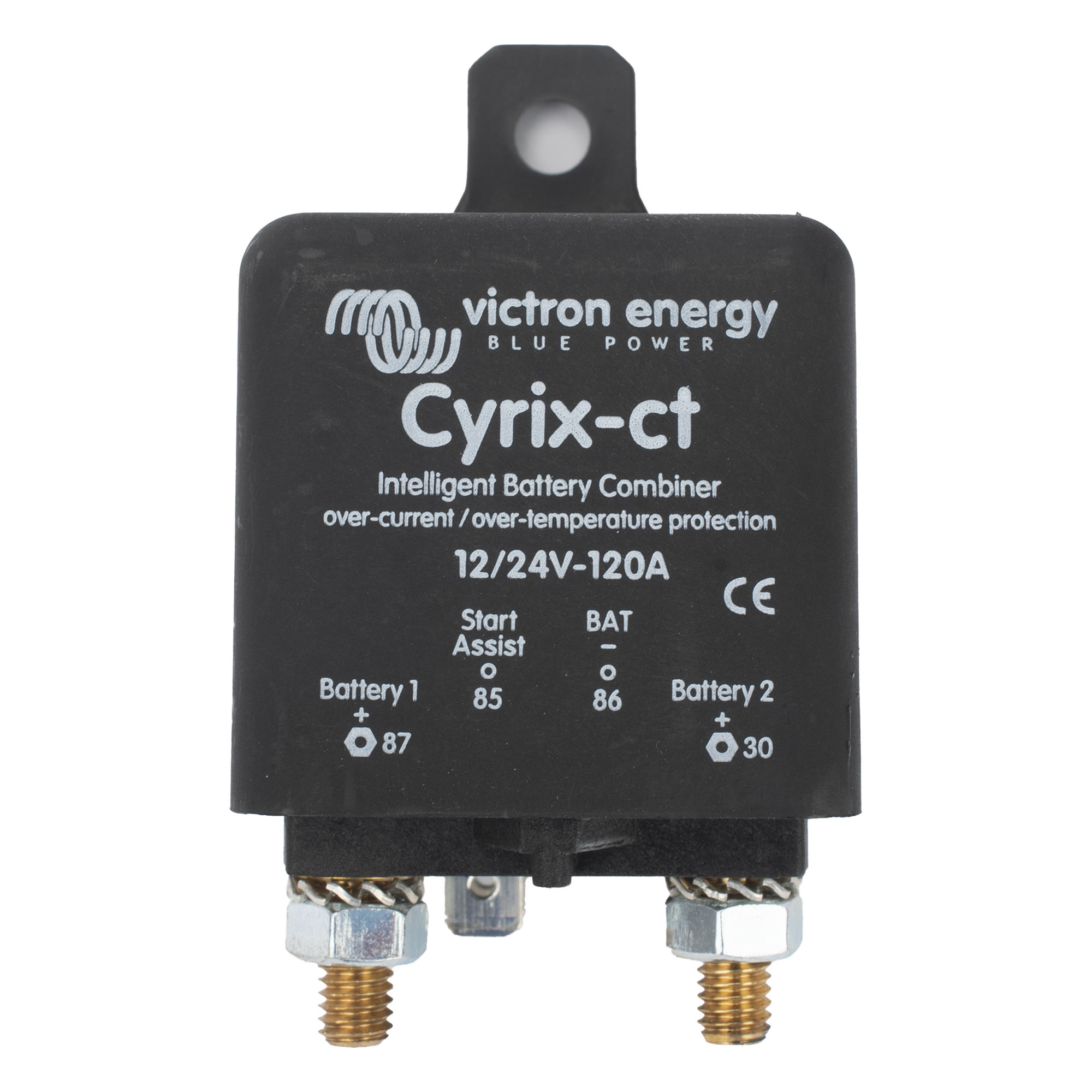 Combinador Inteligente de Baterías / 12/24 V Autorregulado / 120 A / Protección Térmica / StartAssist / Pernos M6 13 mm