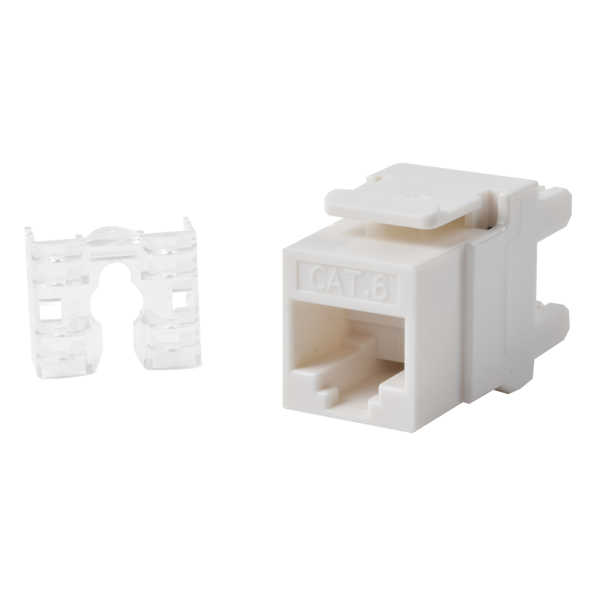 Módulo Jack Keystone / Cat6 / UTP / Terminación 110 / Ángulo 180° / 1 Puerto / Color Blanco — LINKEDPRO BY EPCOM · SKU LP-KJ-649-WH