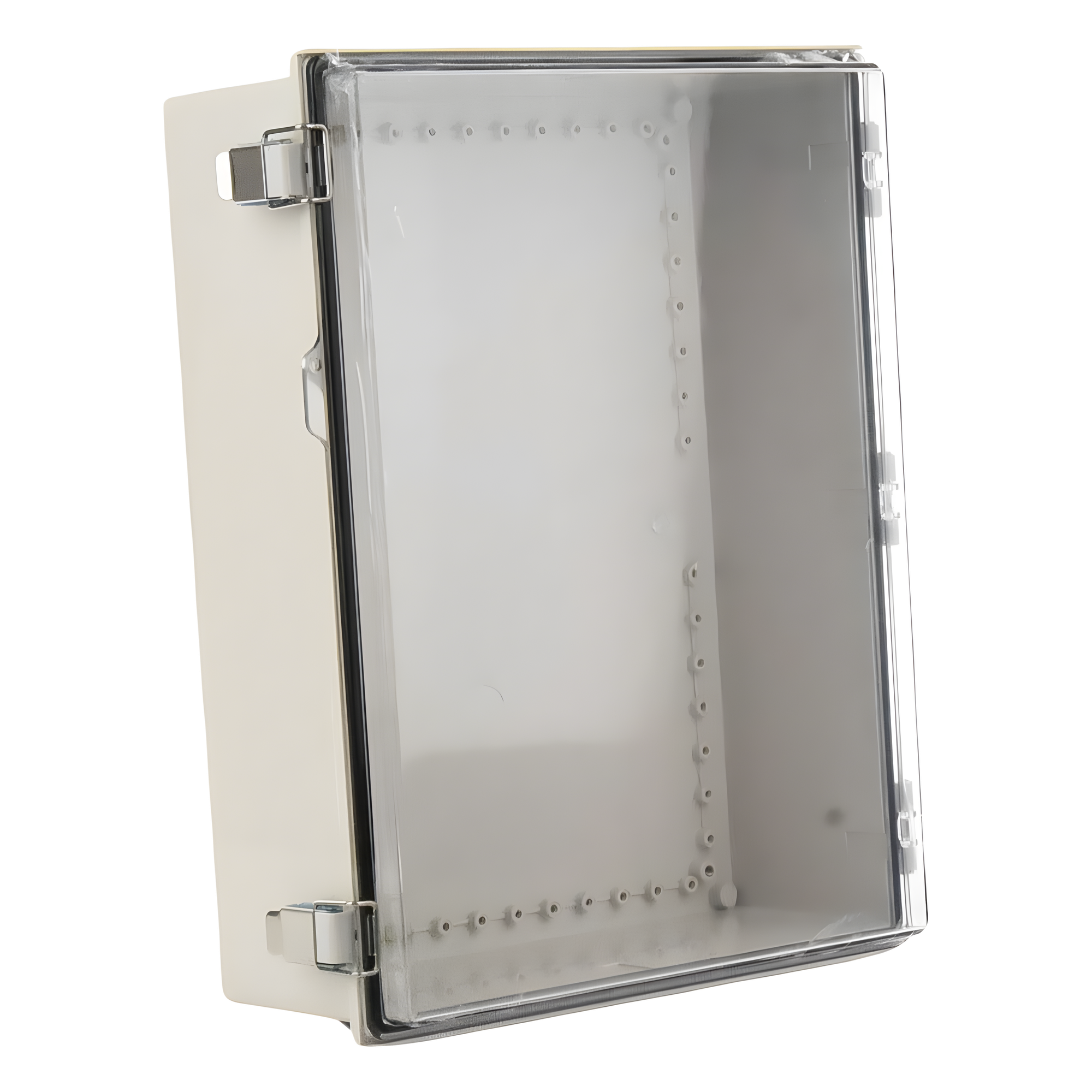 Gabinete Plástico ABS / Uso en Intemperie / 350 x 460 x 160 mm / Puerta Transparente de Policarbonato / Cierre con Broches Inoxidables / Compatible con Placa PST-3546-16EPL