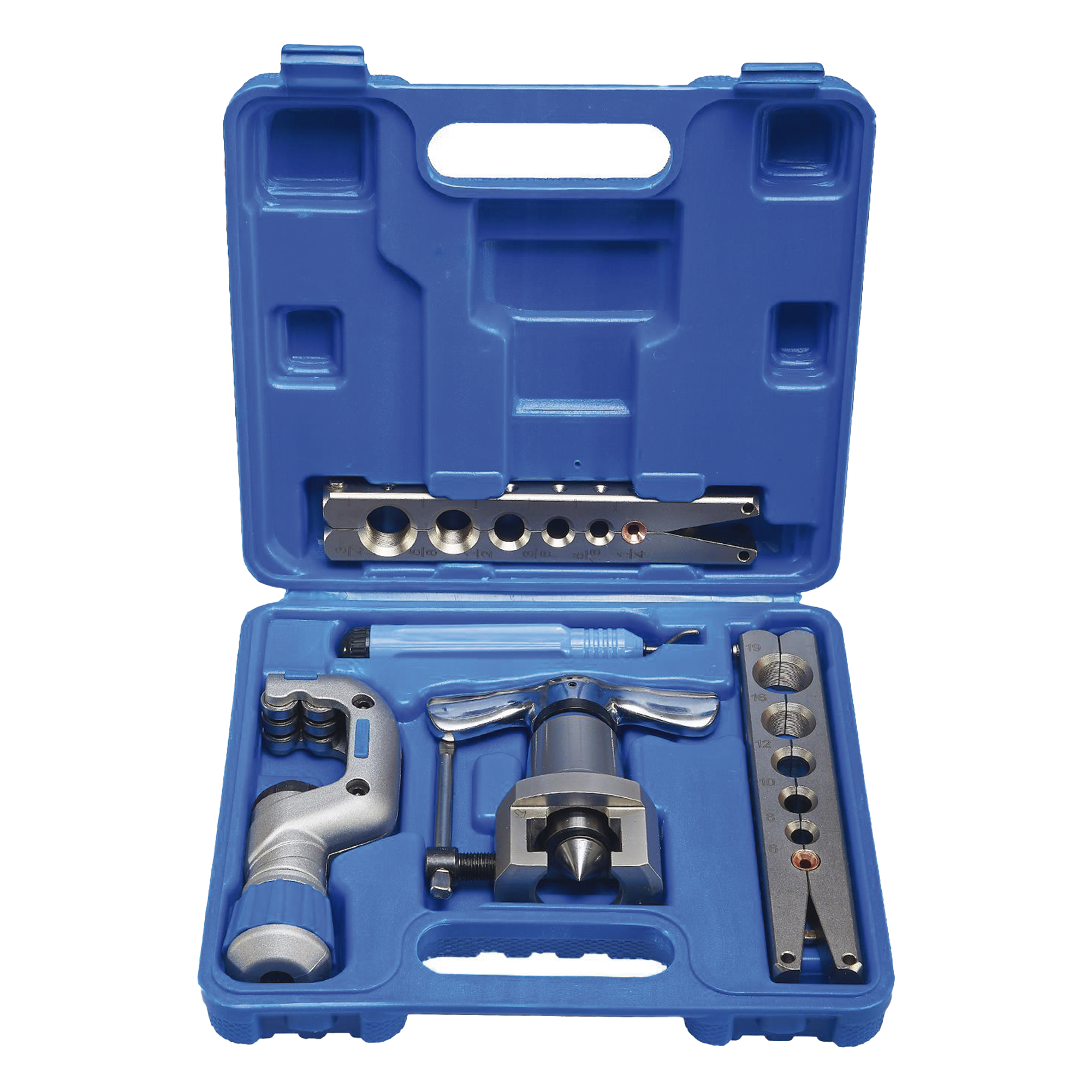 Kit de Herramienta de Abocardado / 6 Diámetros 1/4" a 3/4" / Metal Resistente / 1 kg / Compacto 330 x 120 x 230 mm / Automotriz y Refrigeración — EPCOM POWERLINE · SKU CT-809