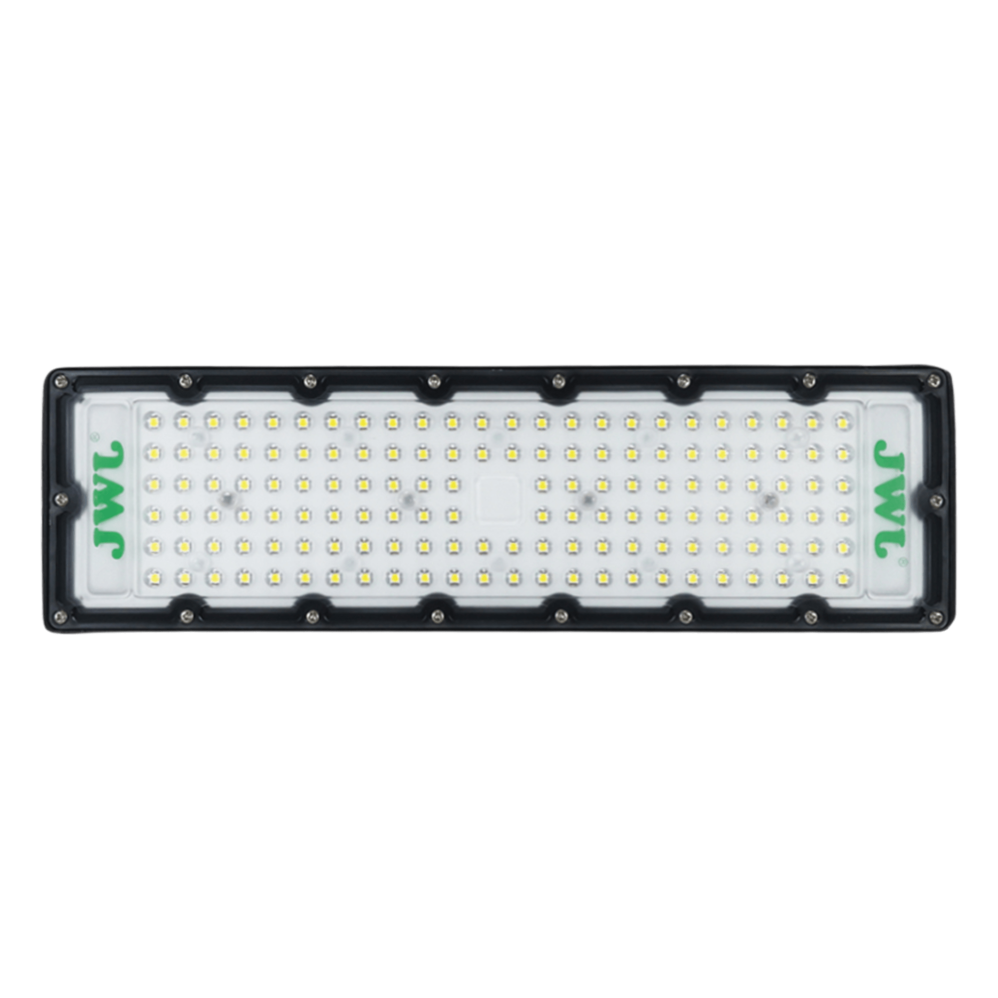 Reflector LED / 100 W / 14,000 lm / IP66 / 6500 K / 140° / 85-265 Vca~ / 350 x 100 mm — JWJ · SKU JLRE-P100