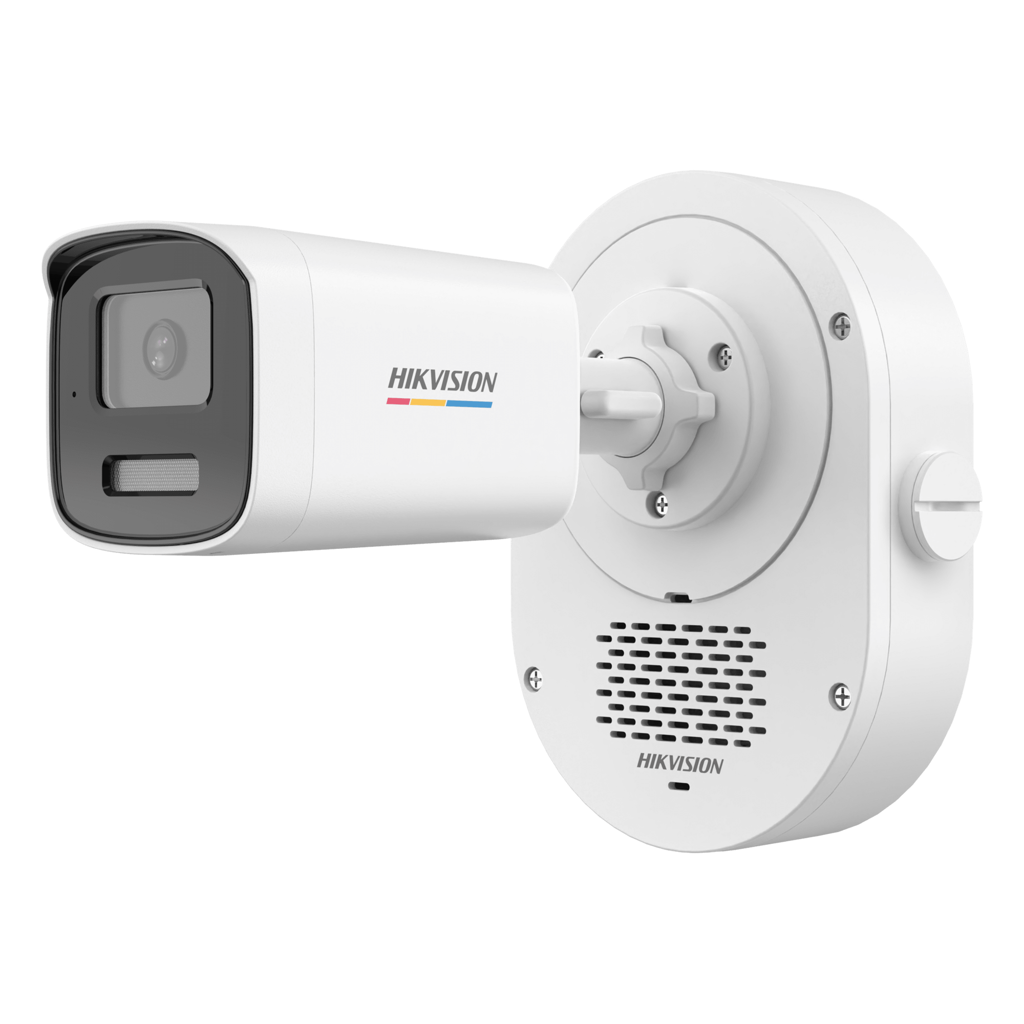 Cámara Bala IP / 4 Megapixel / ColorVu 3.0 / Dual Light 50 m (164 ft) / Audio Bidireccional SoundMax / Luz Estroboscópica Rojo-Azul / AcuSense Lite / IP67 / WDR 120 dB / PoE — HIKVISION · SKU DS-2CD1T47G3-LIUF/LSRB