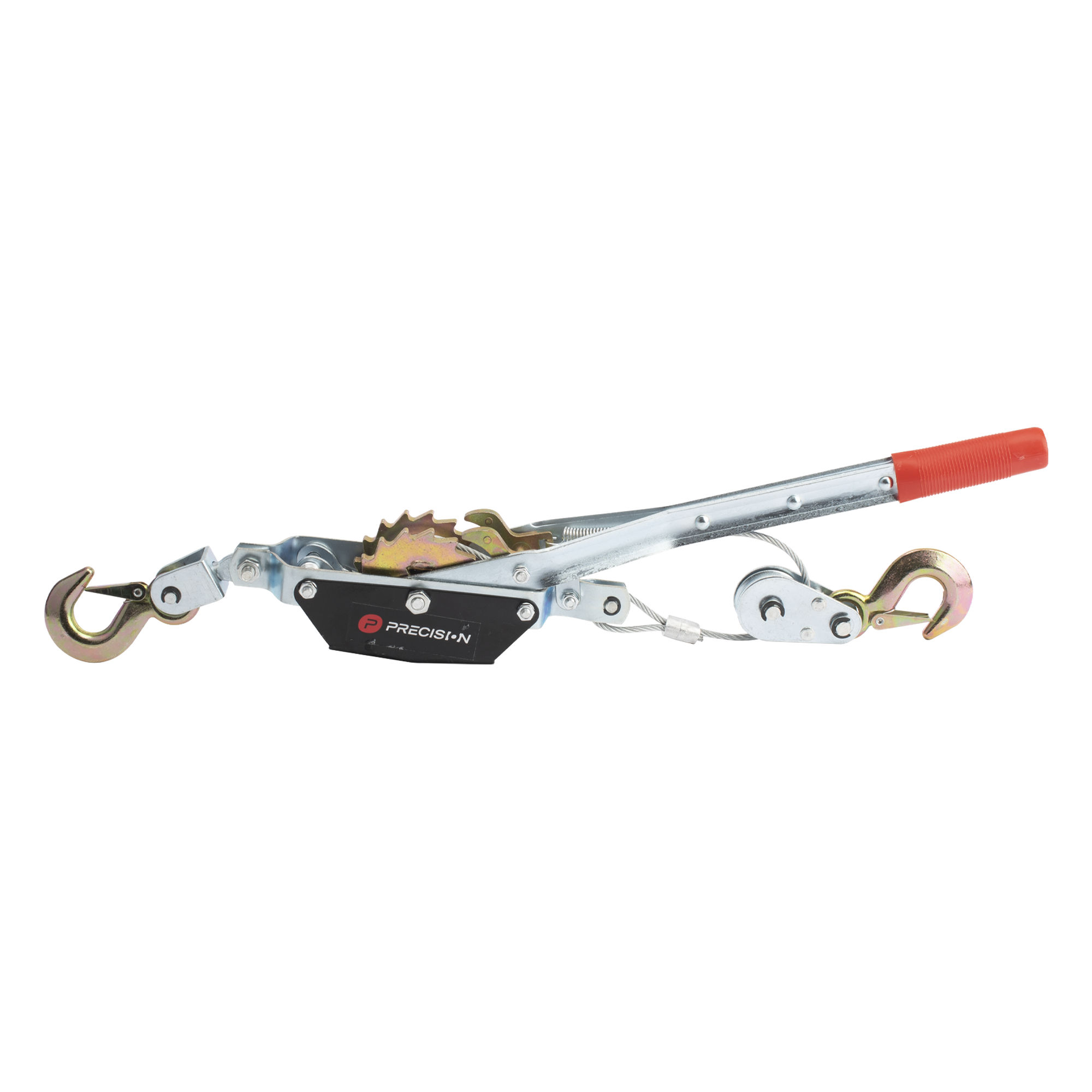 Malacate / 2 Toneladas / Cable 2.2 m (7.2 ft) / Trinquete 3 Placas / Ganchos Forjados — PRECISION · SKU PSTS02001